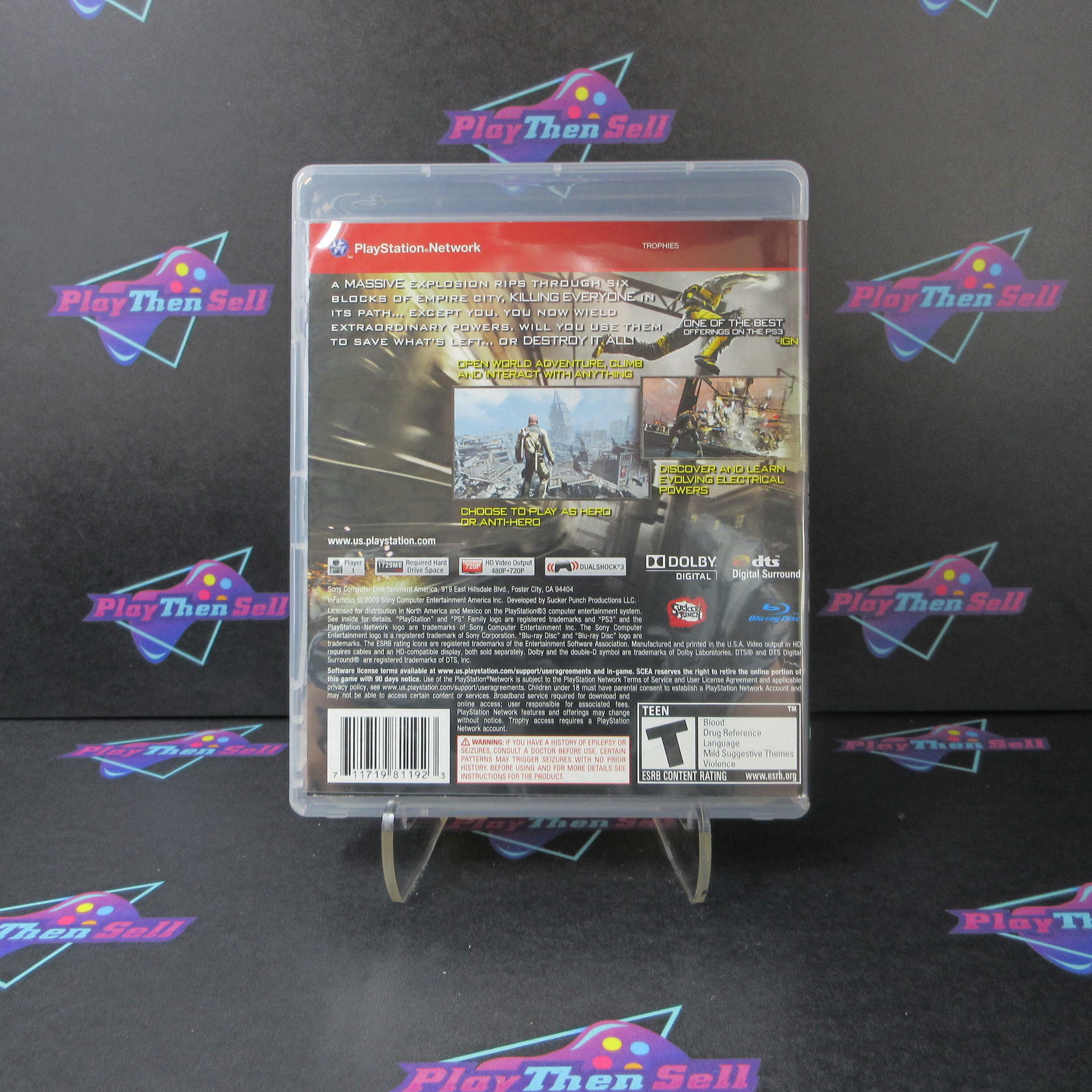 Infamous PS3 PlayStation 3 Greatest Hits - Very Good