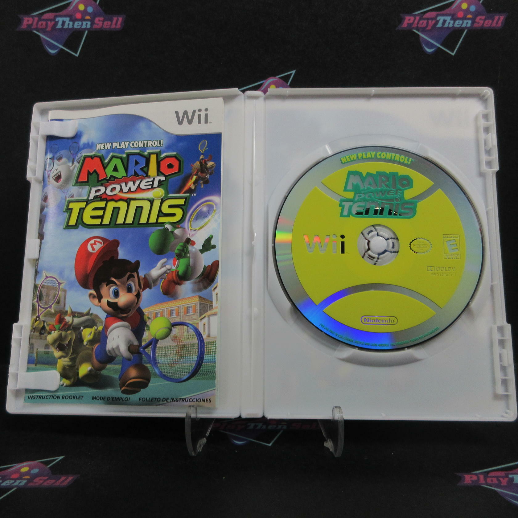 Mario Power Tennis New Play Control Nintendo Wii Complete - Refurbished