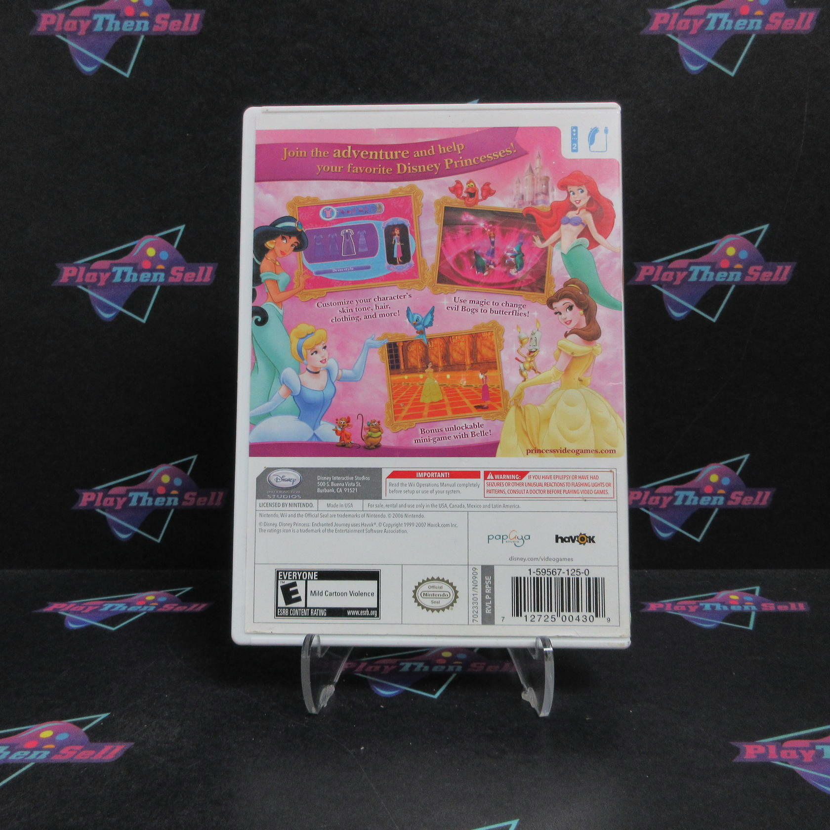 Disney Princess Enchanted Journey Nintendo Wii - Very Good