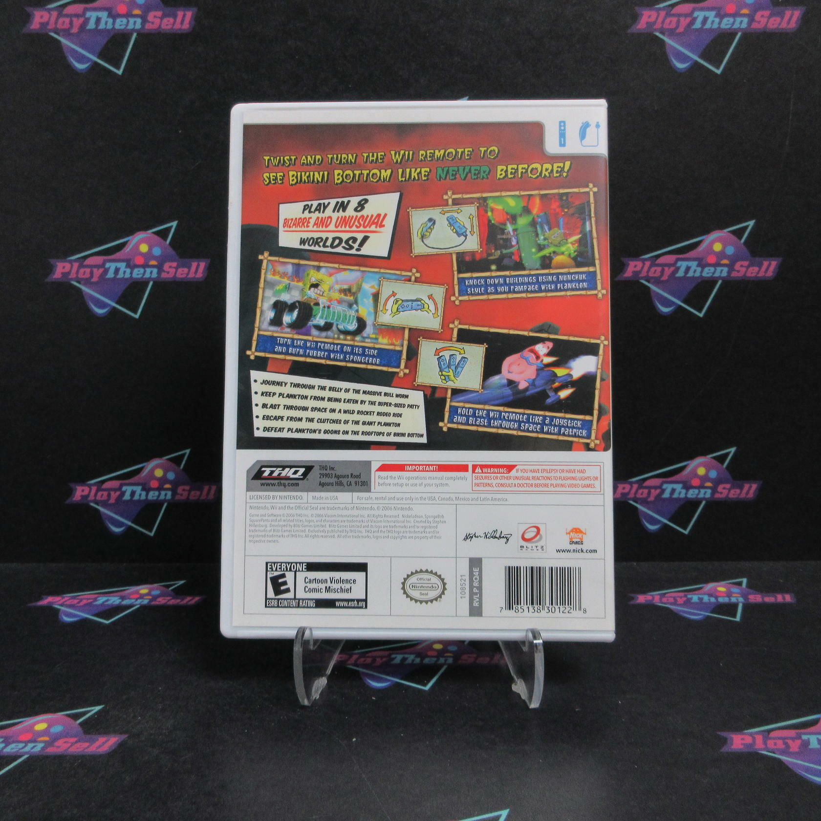 SpongeBob SquarePants Creature from the Krusty Krab Nintendo Wii CIB - Very Good