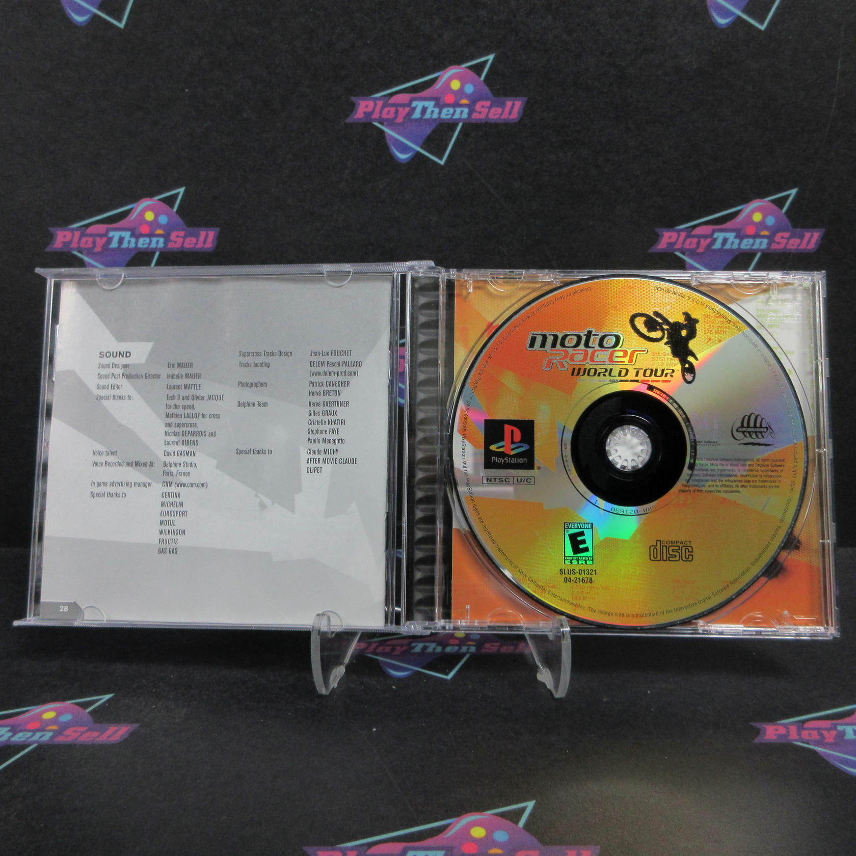 Moto Racer World Tour PS1 PlayStation 1 + Reg Card Complete - Very Good