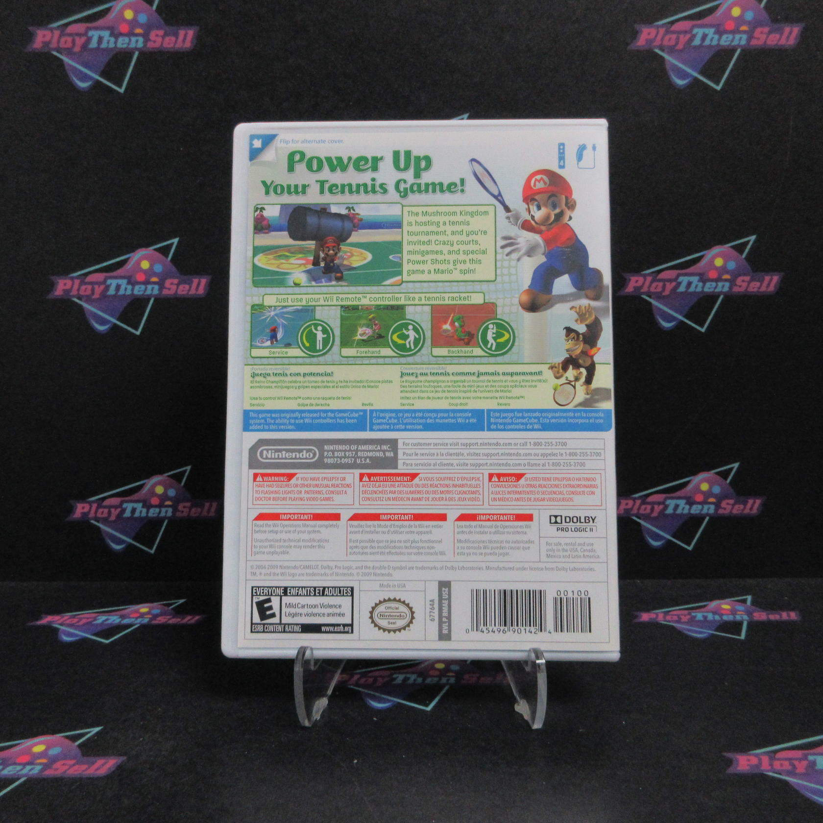 Mario Power Tennis New Play Control Nintendo Wii Complete - Refurbished