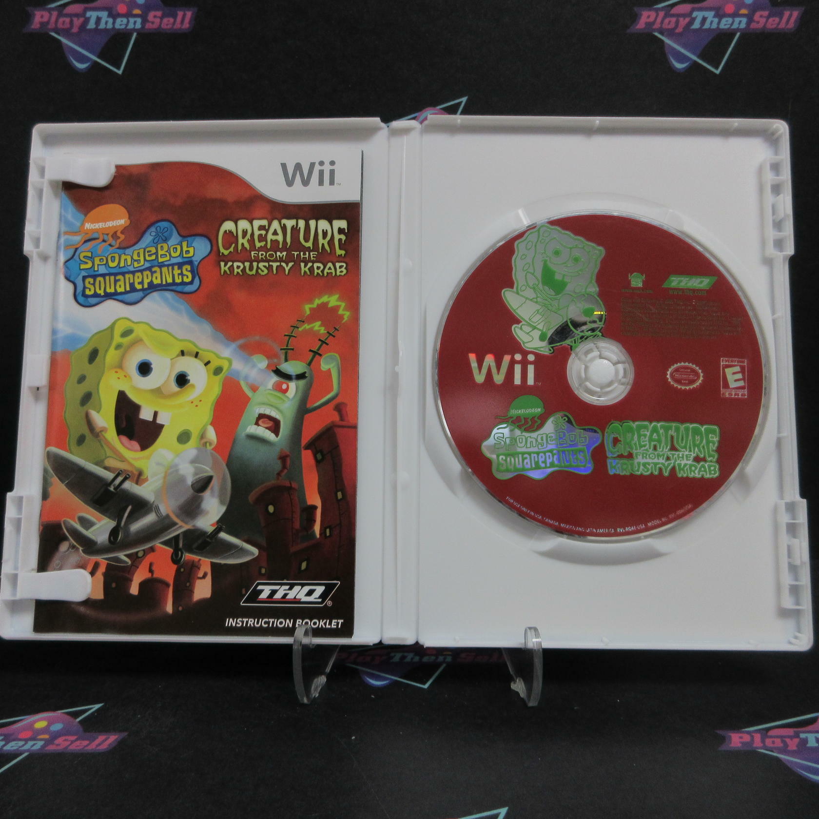 SpongeBob SquarePants Creature from the Krusty Krab Nintendo Wii CIB - Very Good