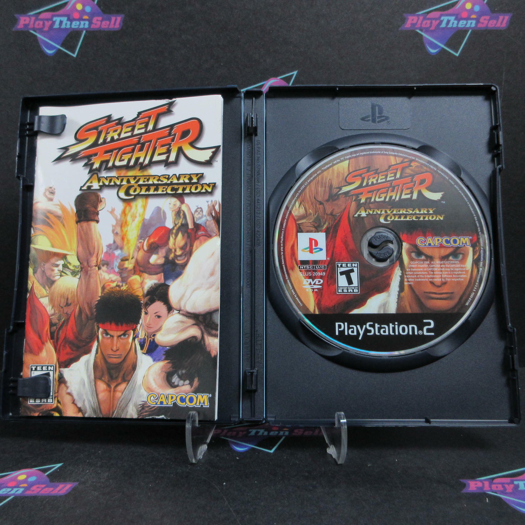 Street Fighter Anniversary Collection PS2 PlayStation 2 Complete - Excellent