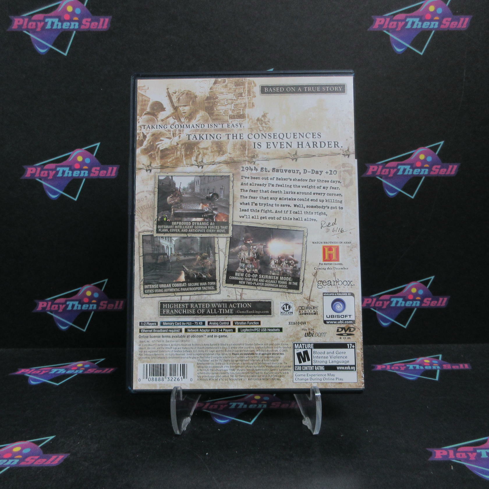 Brothers in Arms Earned in Blood PS2 PlayStation 2 Complete - Excellent
