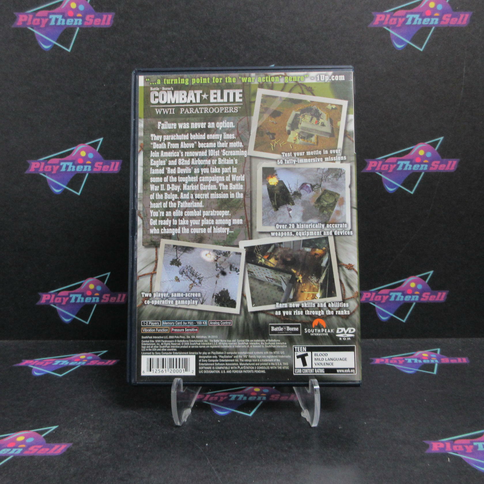 Combat Elite WWII Paratroopers PS2 PlayStation 2 Complete - Refurbished