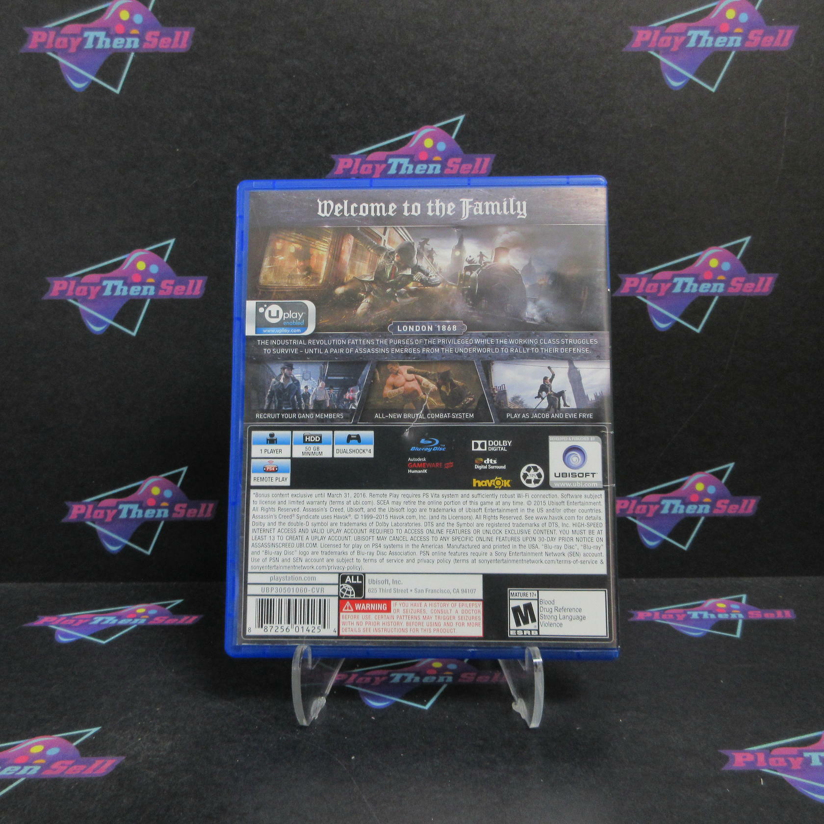 Assassins Creed Syndicate PS4 PlayStation 4 Complete - Very Good