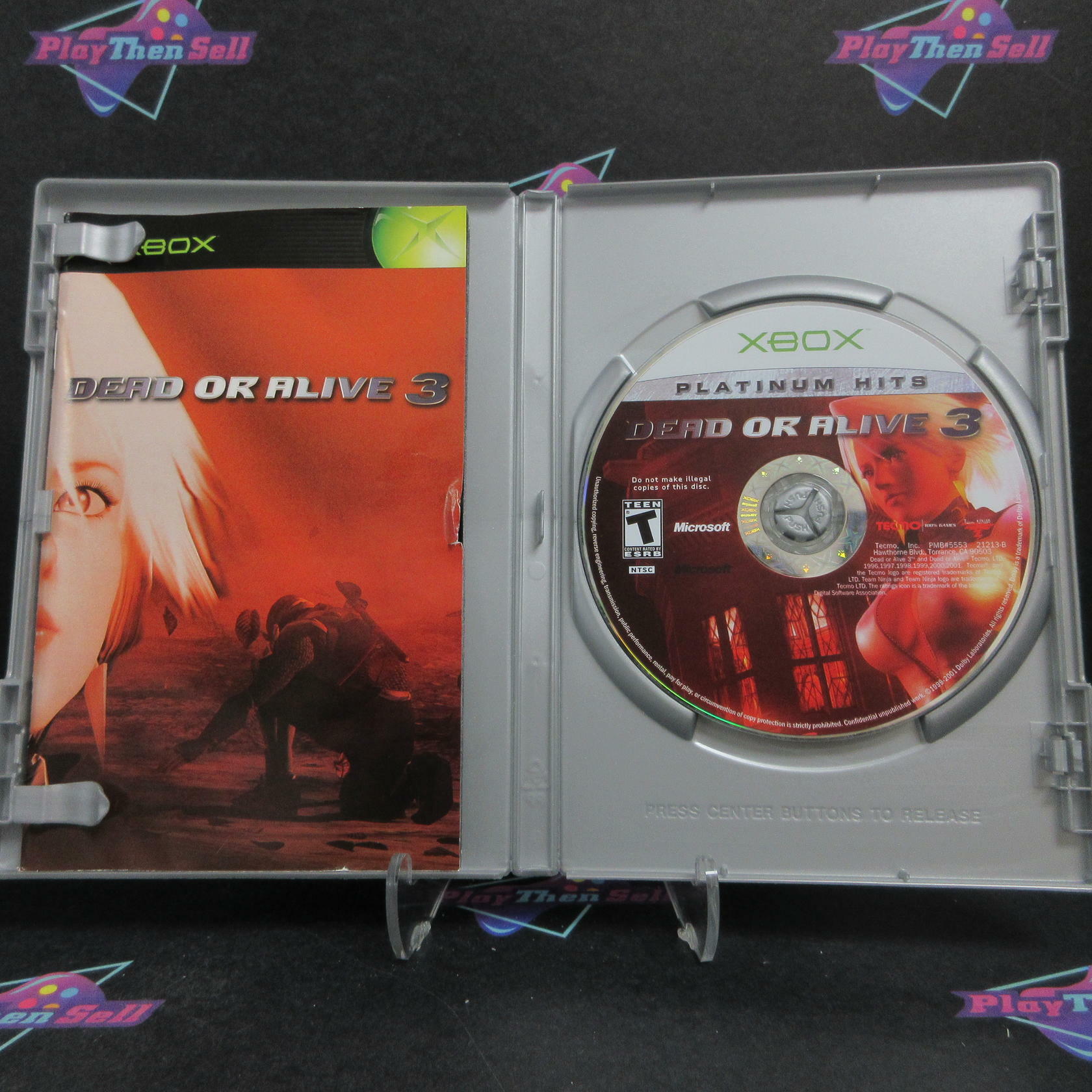 Dead Or Alive 3 Xbox PH + Reg Card Complete - Very Good