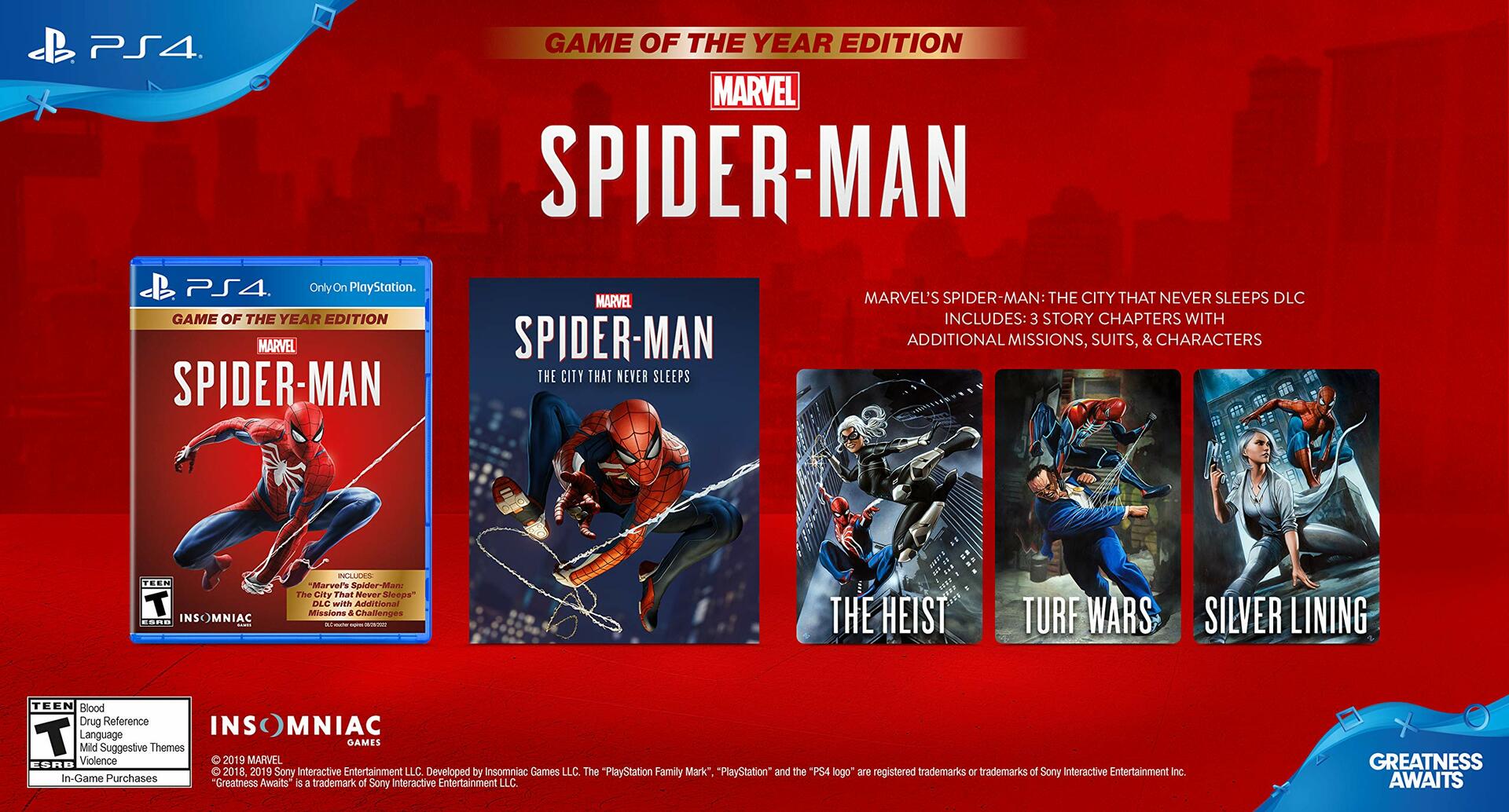 Marvel's Spider-Man GOTY Edition PS4 PlayStation 4 - Very Good
