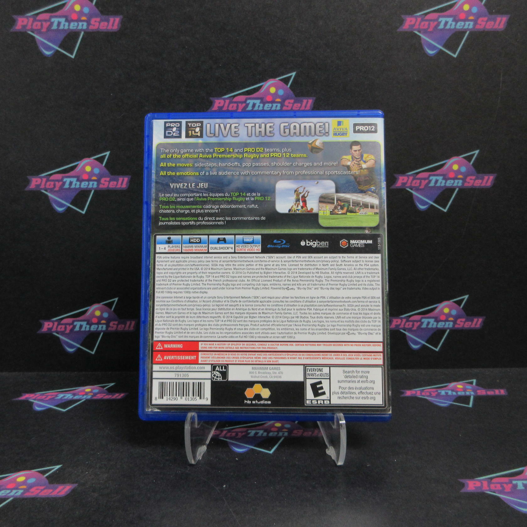 Rugby 15 PS4 PlayStation 4 Complete - Very Good