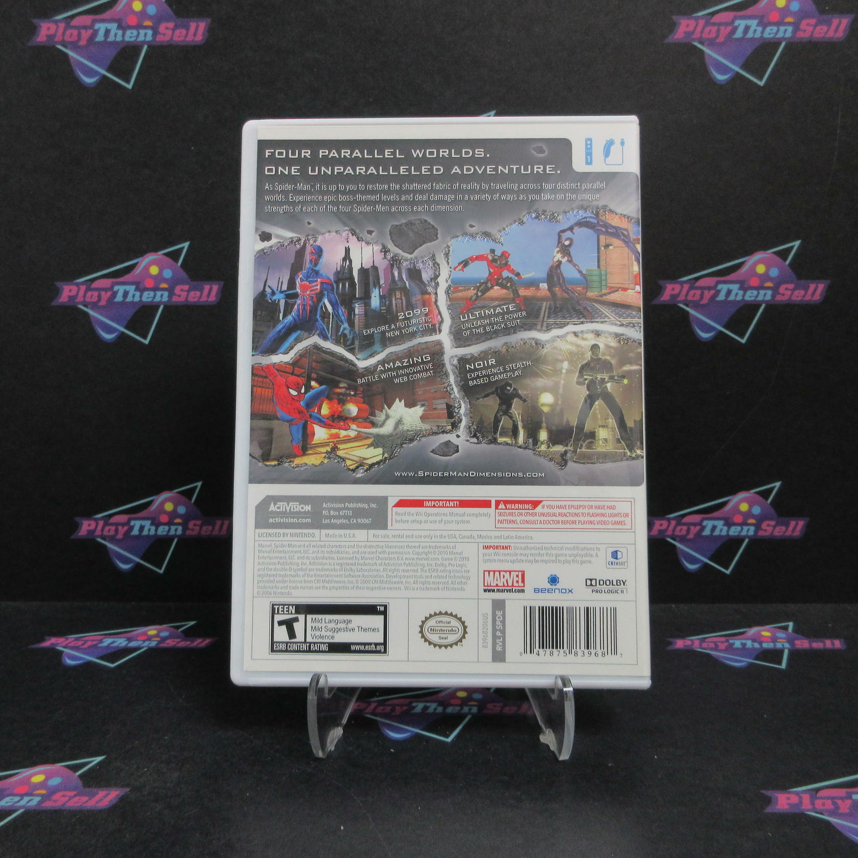 Spider-Man Shattered Dimensions Nintendo Wii Complete - Refurbished