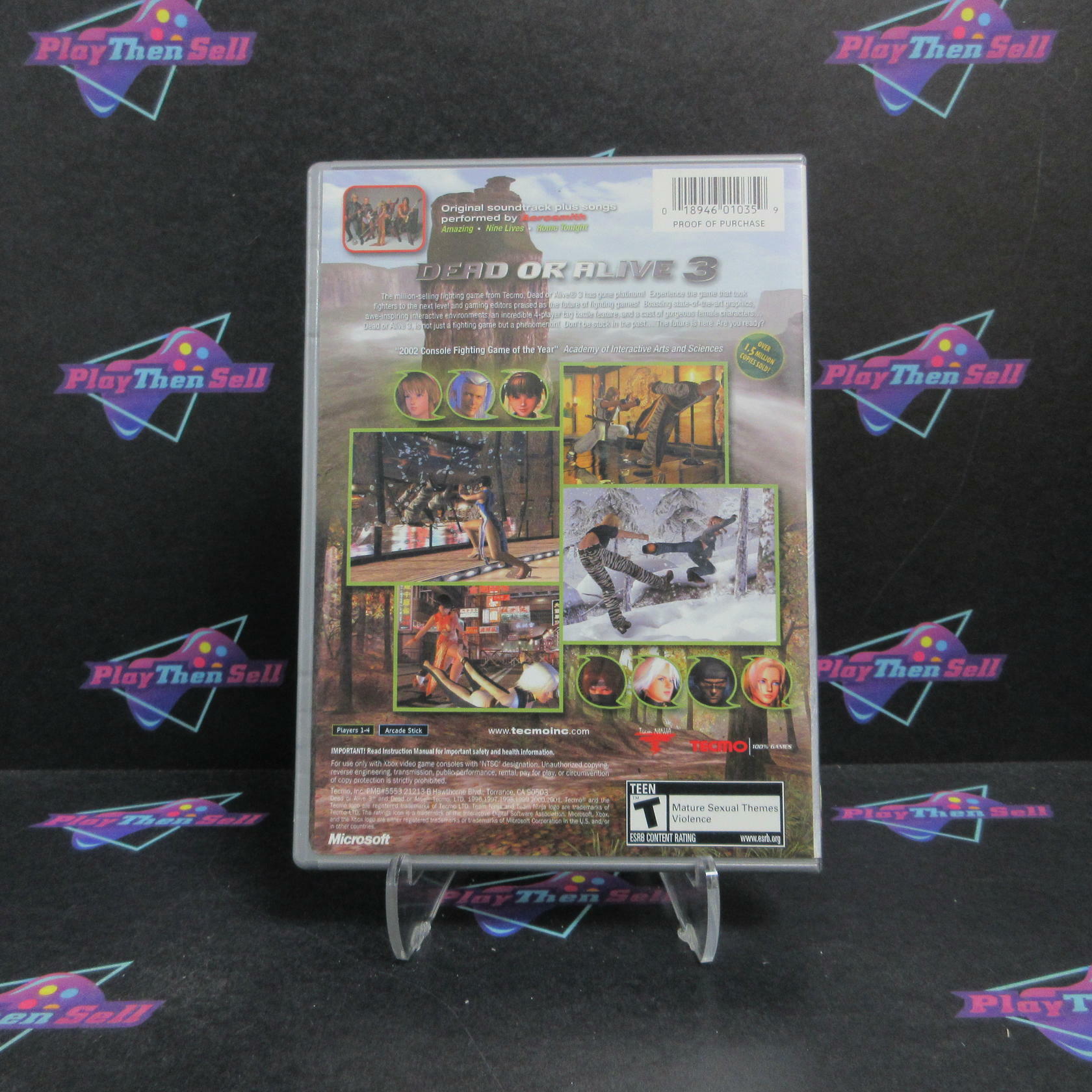 Dead Or Alive 3 Xbox PH + Reg Card Complete - Very Good