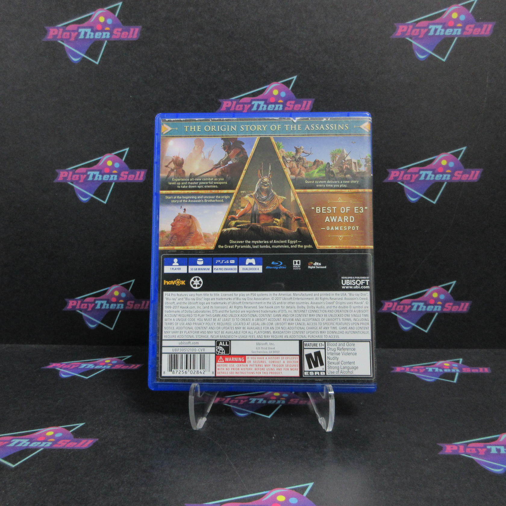 Assassin's Creed Origins PS4 PlayStation 4 Complete - Very Good