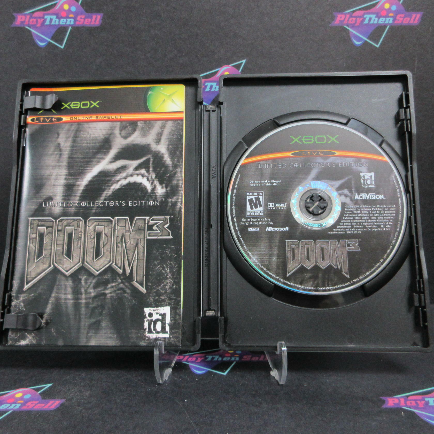 Doom 3 Limited Collector's Edition Steel Book Xbox Complete - Excellent