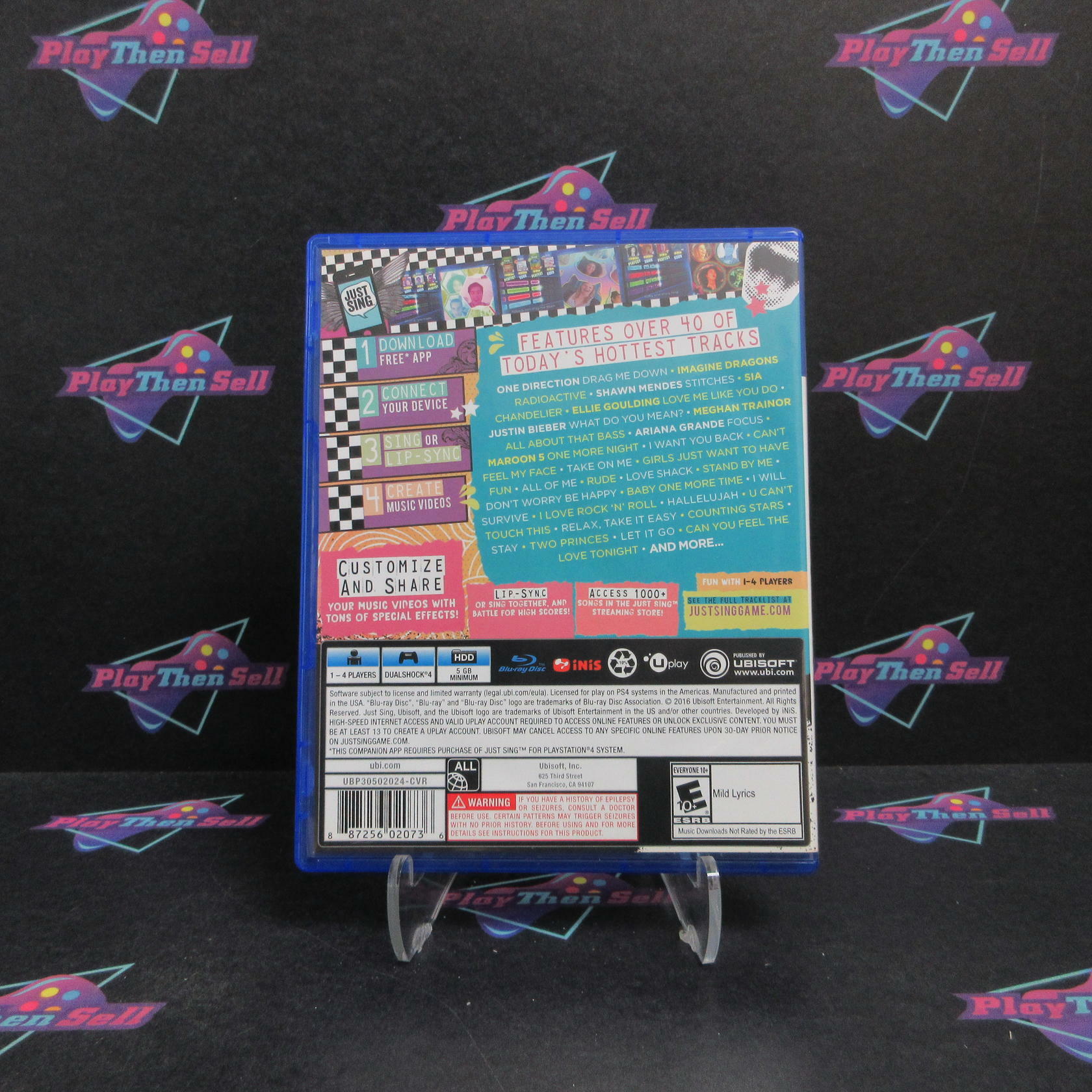 Just Sing PS4 PlayStation 4 Complete - Refurbished