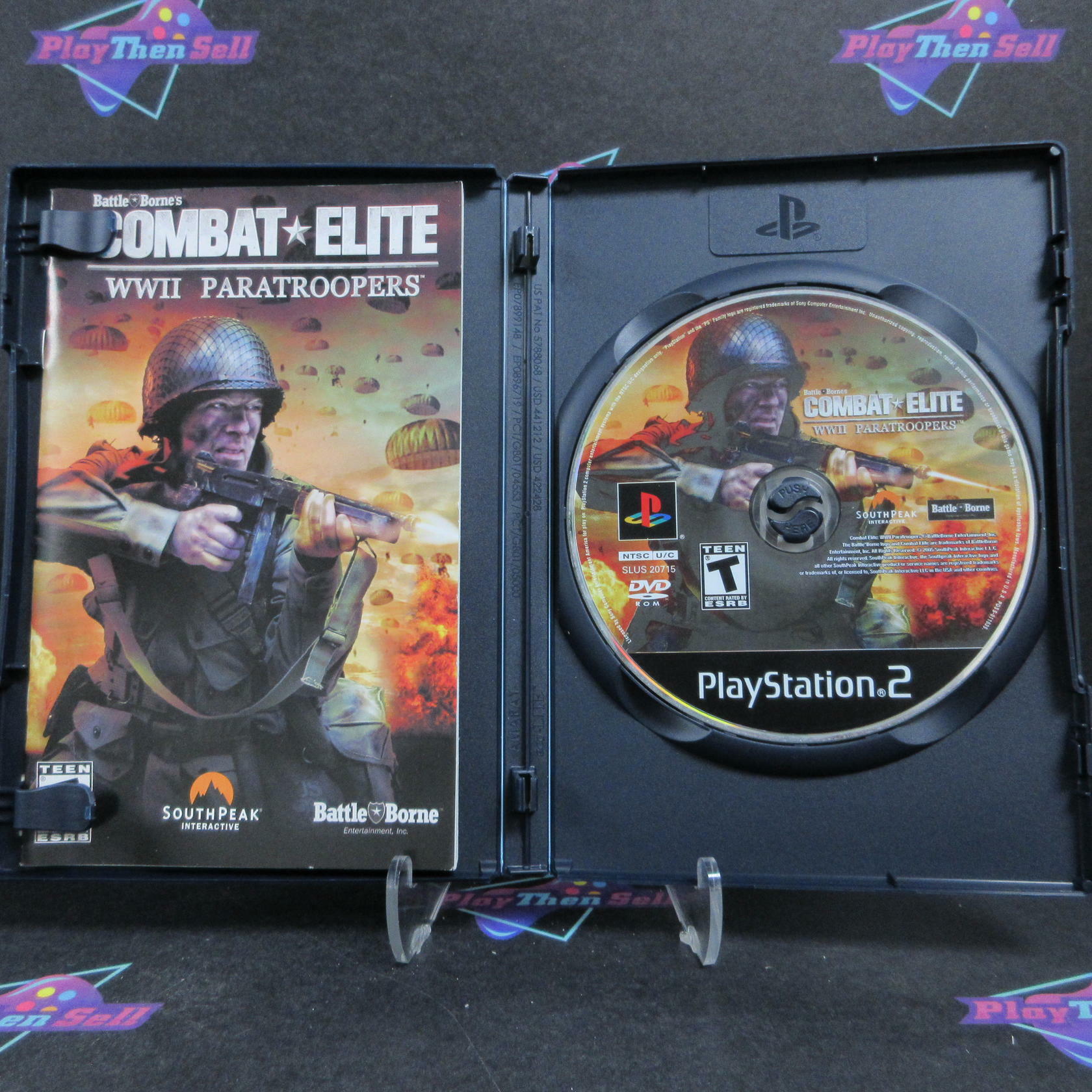 Combat Elite WWII Paratroopers PS2 PlayStation 2 Complete - Refurbished