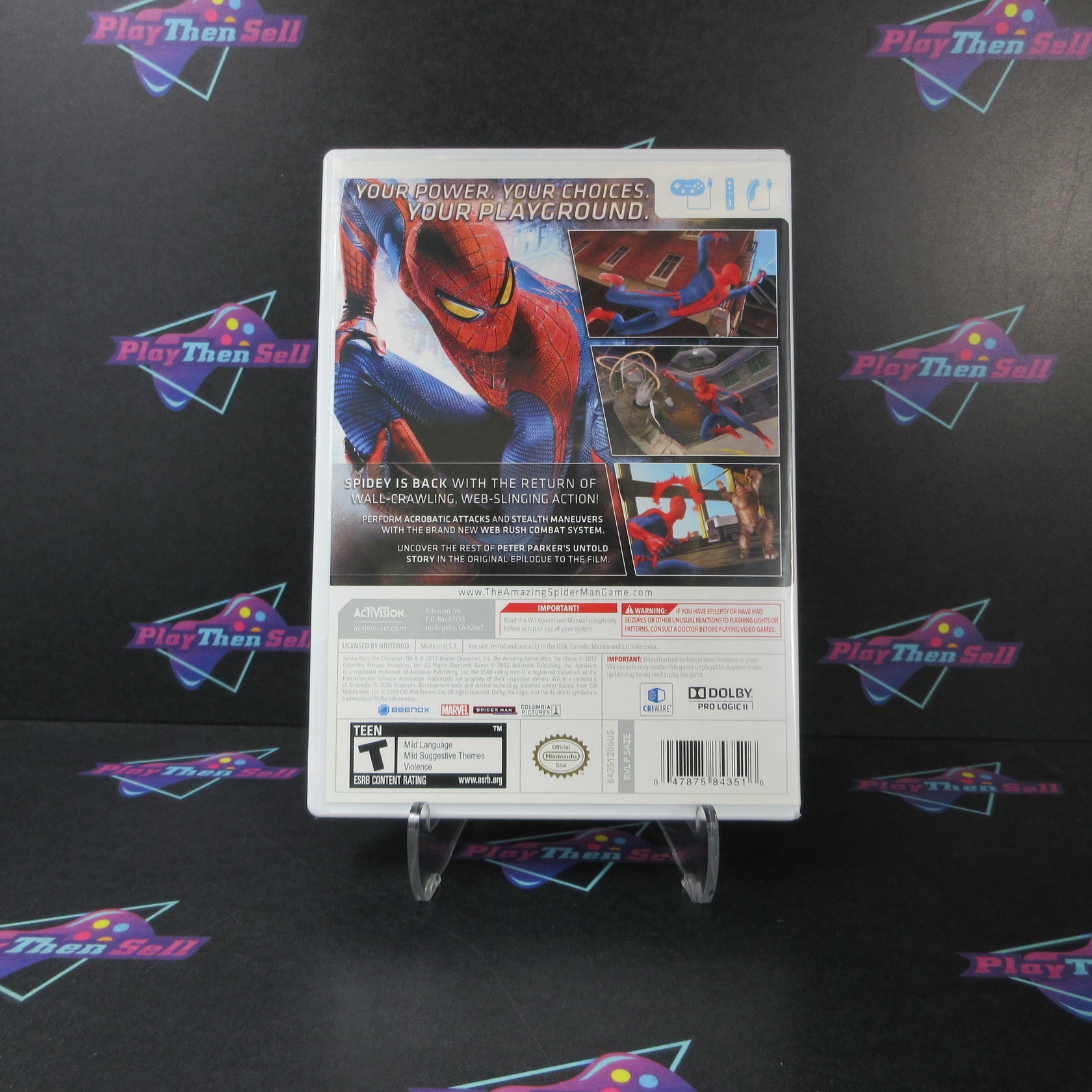 The Amazing Spider-Man Nintendo Wii Complete - Refurbished