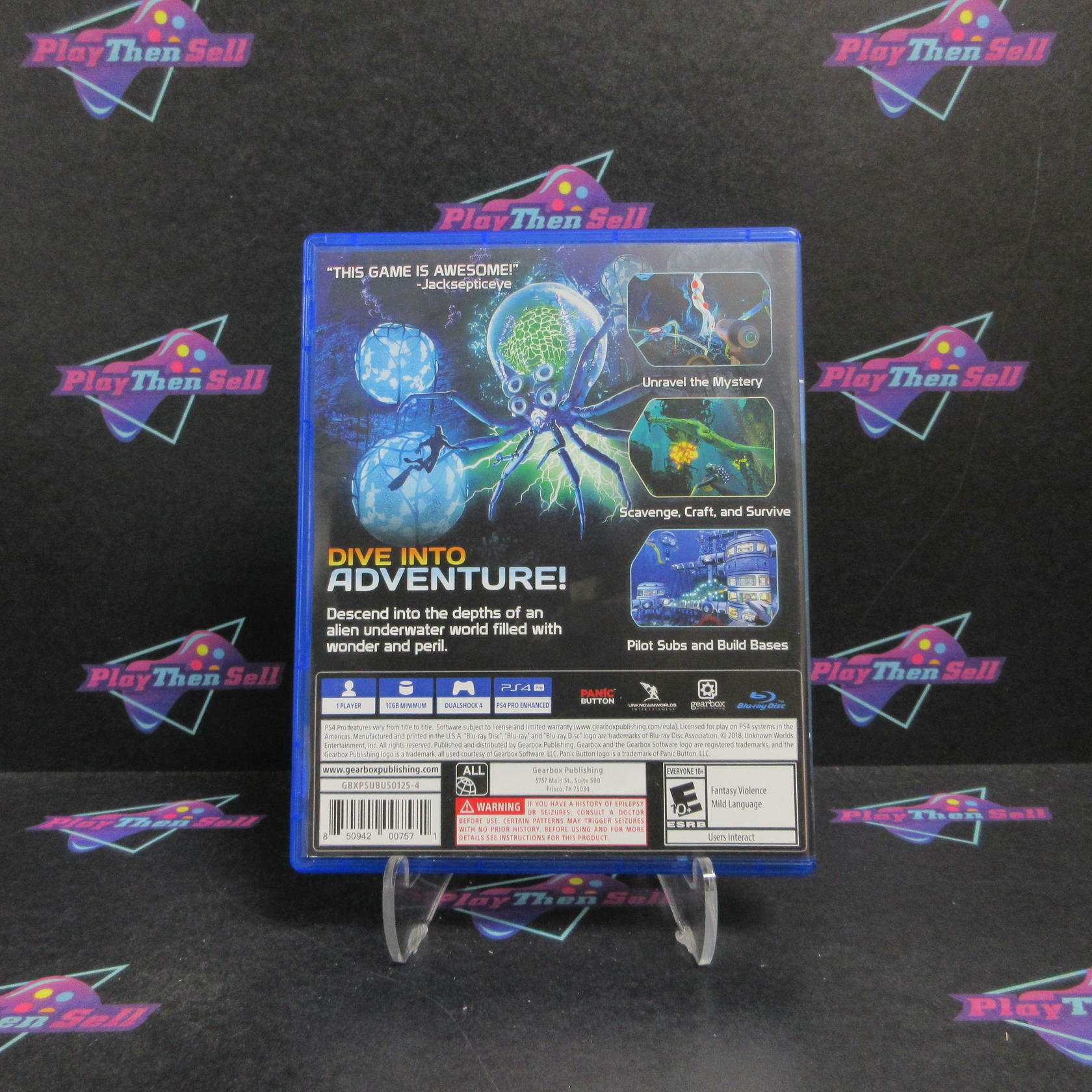 Subnautica PS4 PlayStation 4 Complete - Very Good