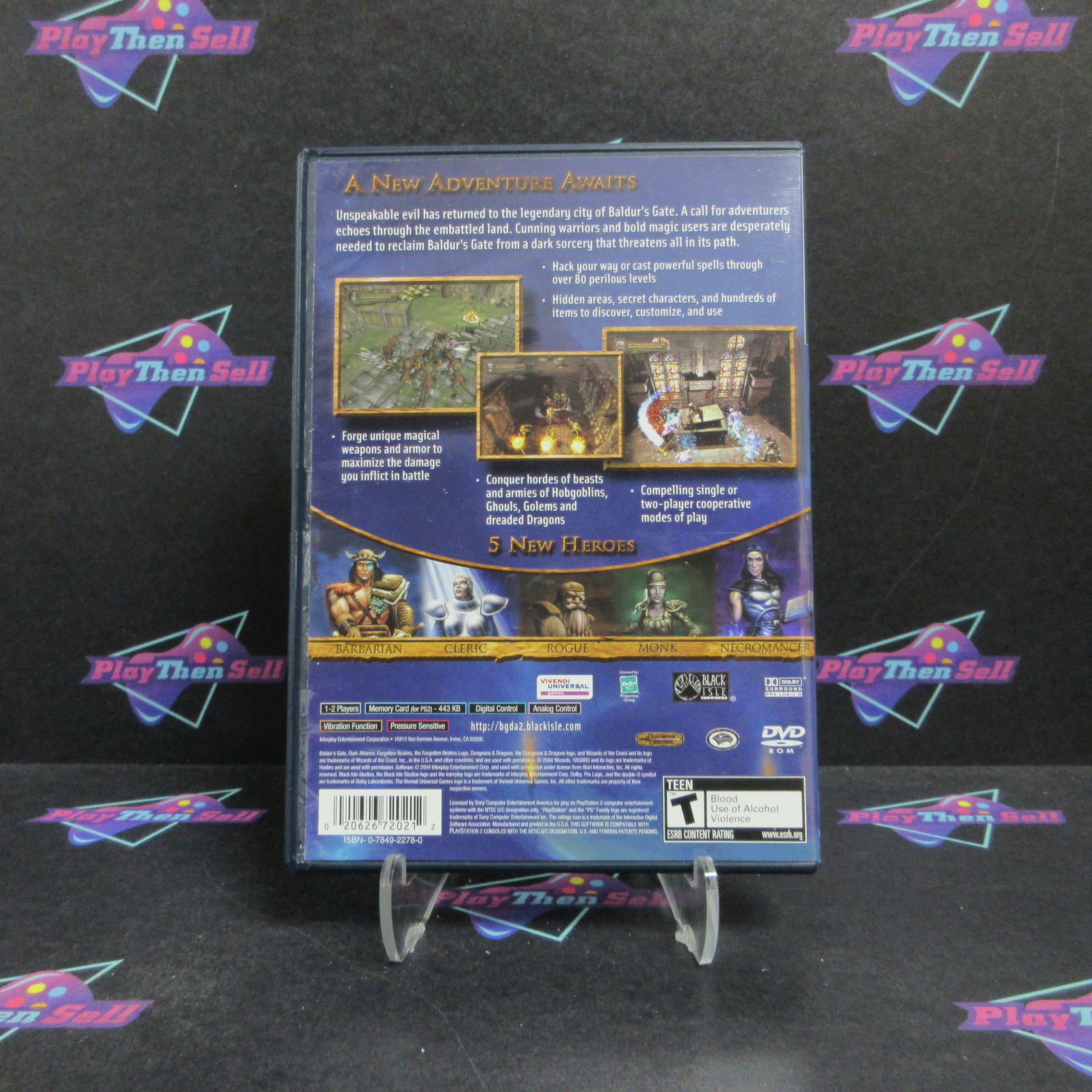 Baldur's Gate Dark Alliance 2 PS2 PlayStation 2 Complete - Excellent