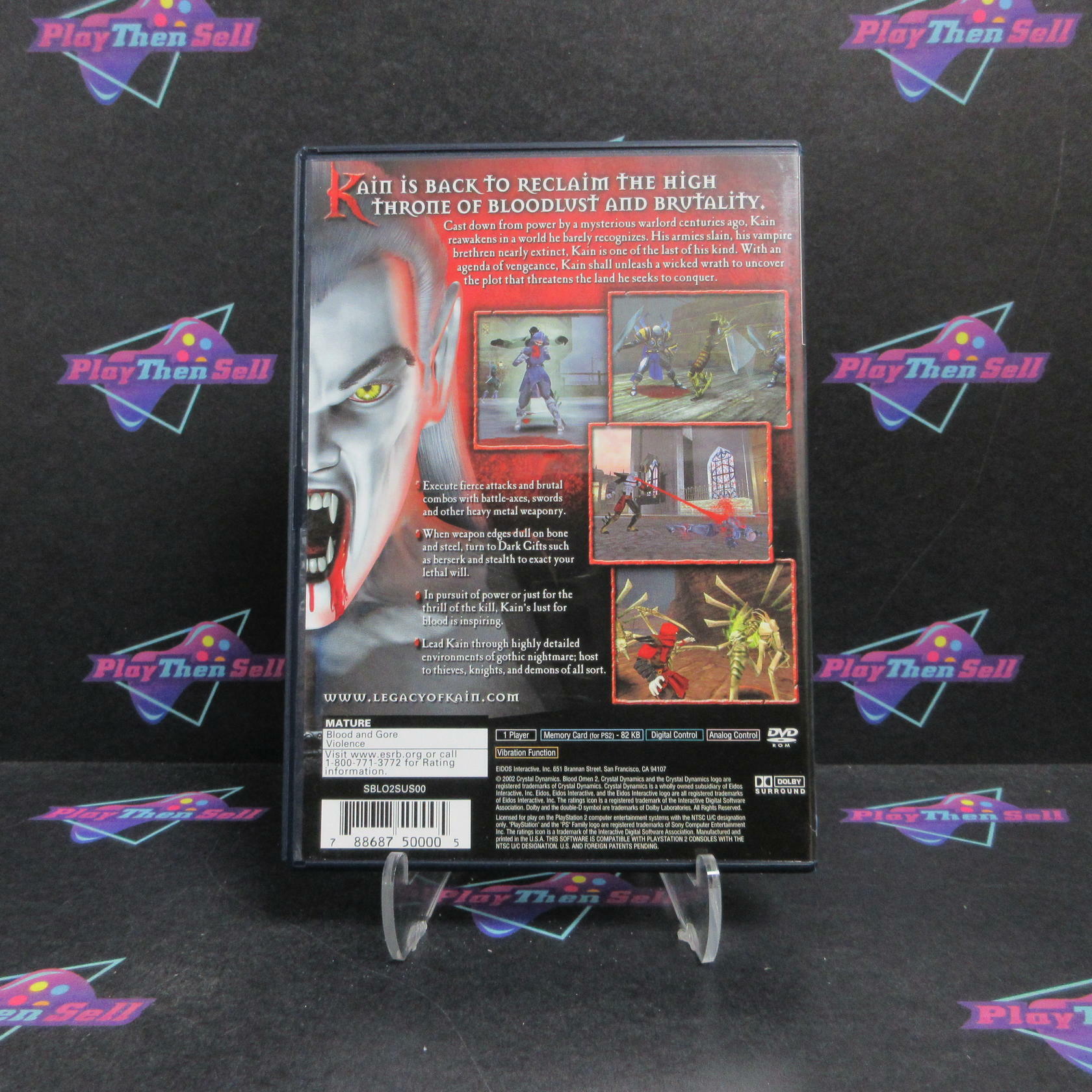 Blood Omen 2 PS2 PlayStation 2 Complete - Excellent