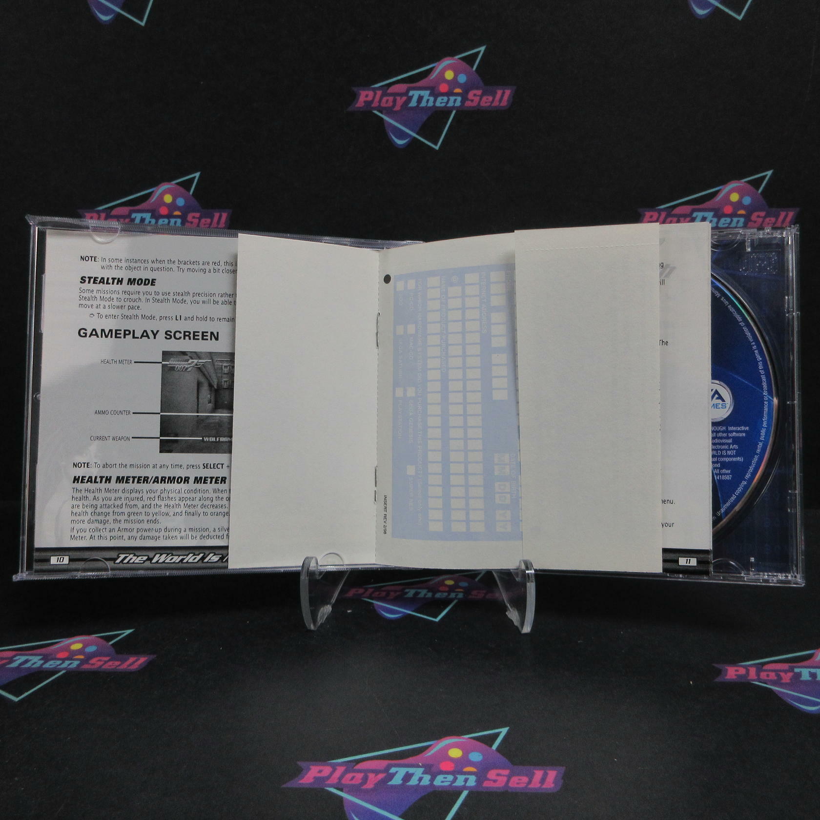 007 The World Is Not Enough PS1 PlayStation 1 + Reg Card Complete - Very Good