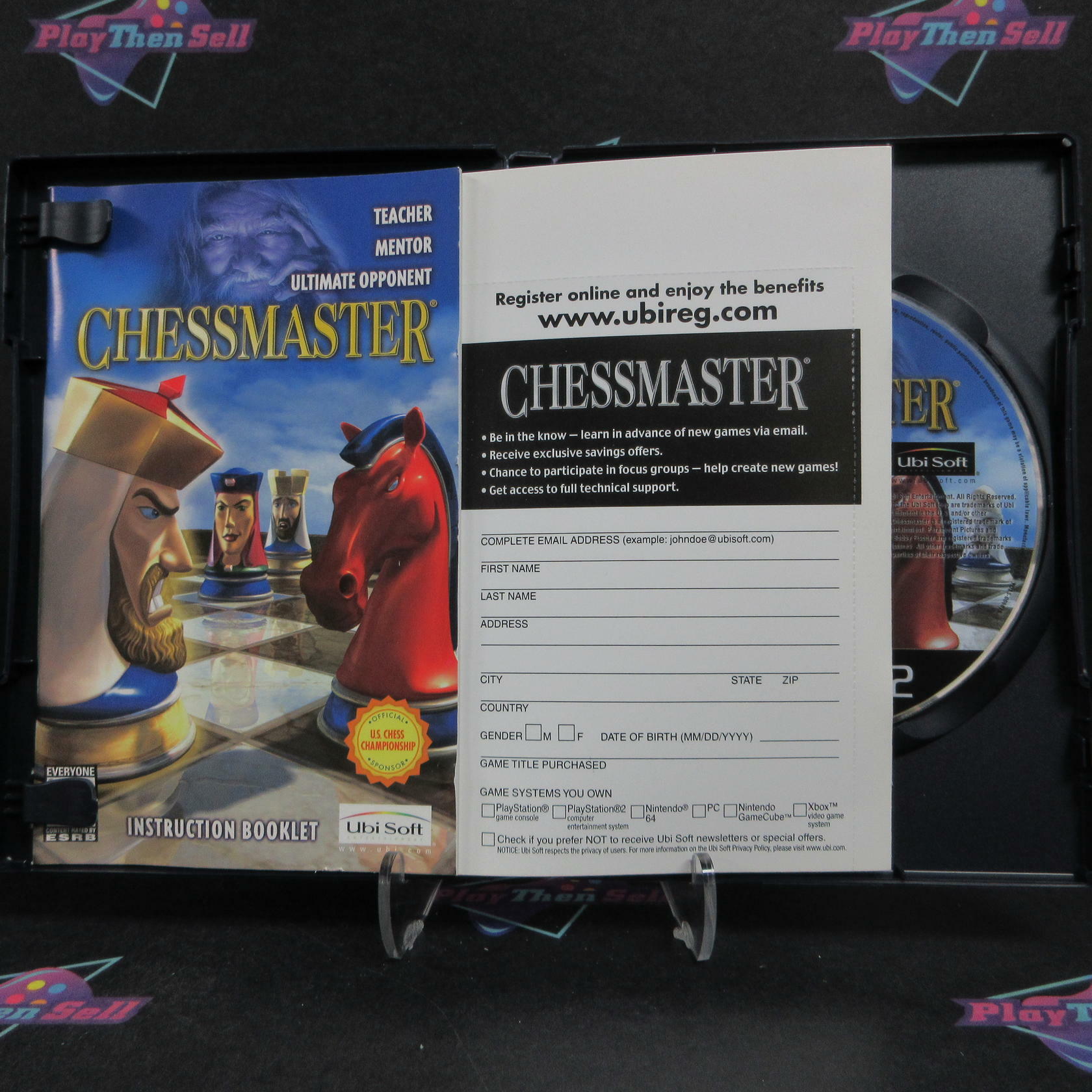 Chessmaster PS2 PlayStation 2 + Reg Card Complete - Very Good