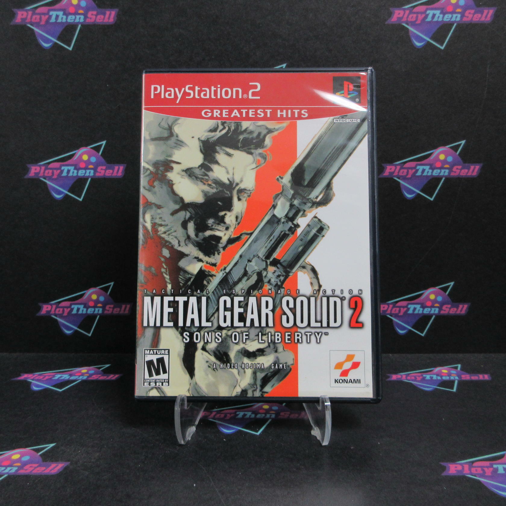 Metal Gear Solid 2 Sons of Liberty PS2 PlayStation 2 GH + Reg CIB - Very Good