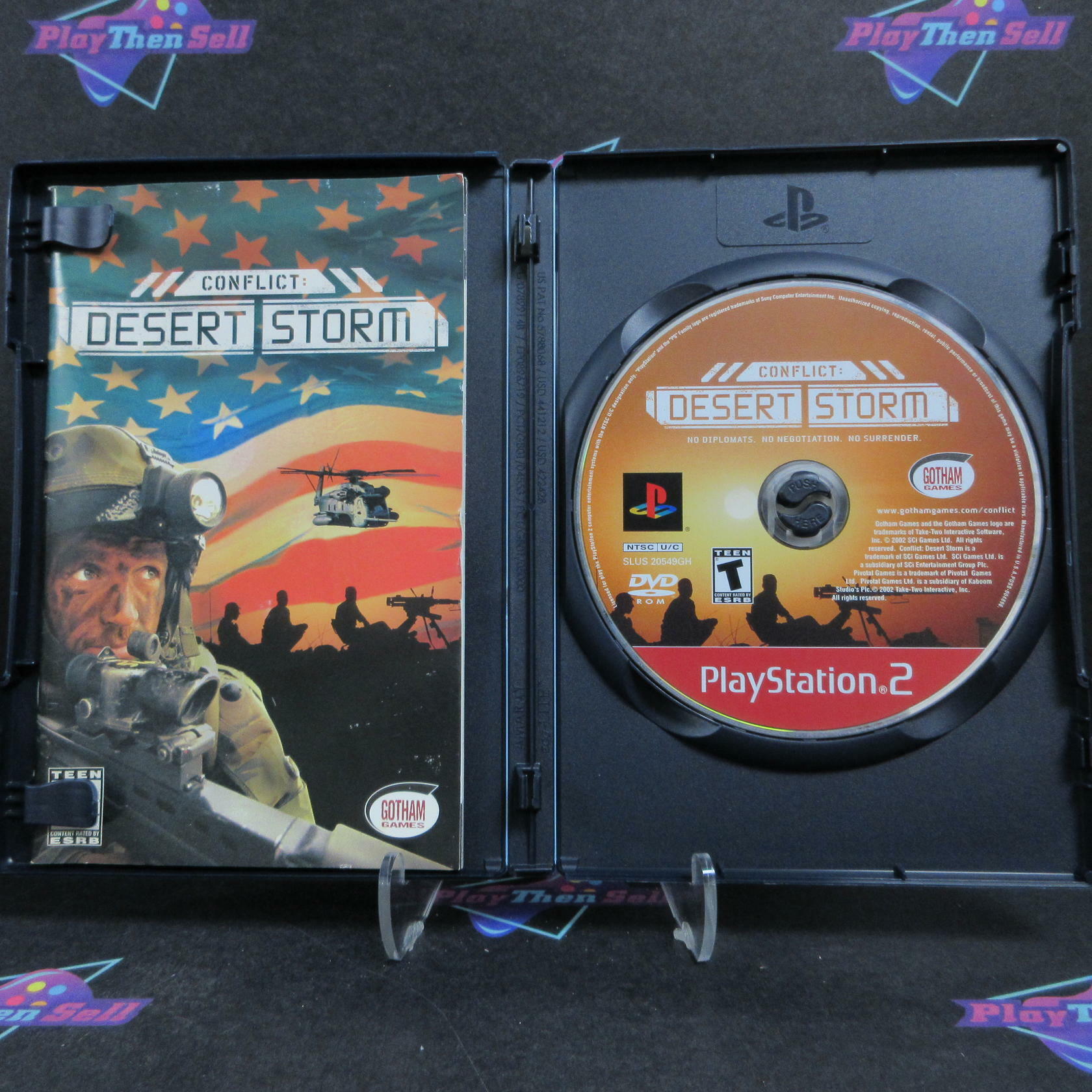 Conflict Desert Storm PS2 PlayStation 2 GH + Reg Card Complete - Very Good