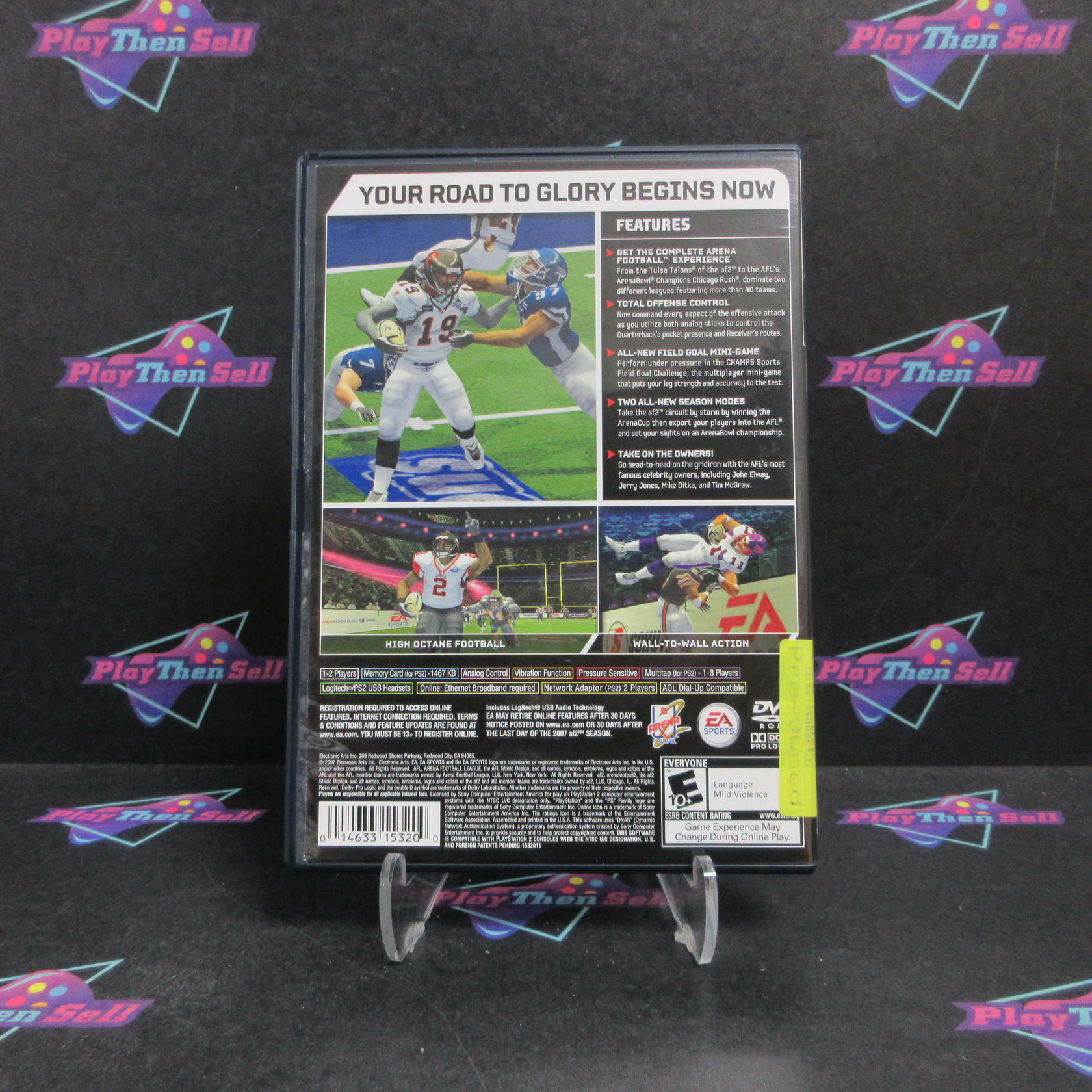 Arena Football Road to Glory PS2 PlayStation 2 Complete - Very Good