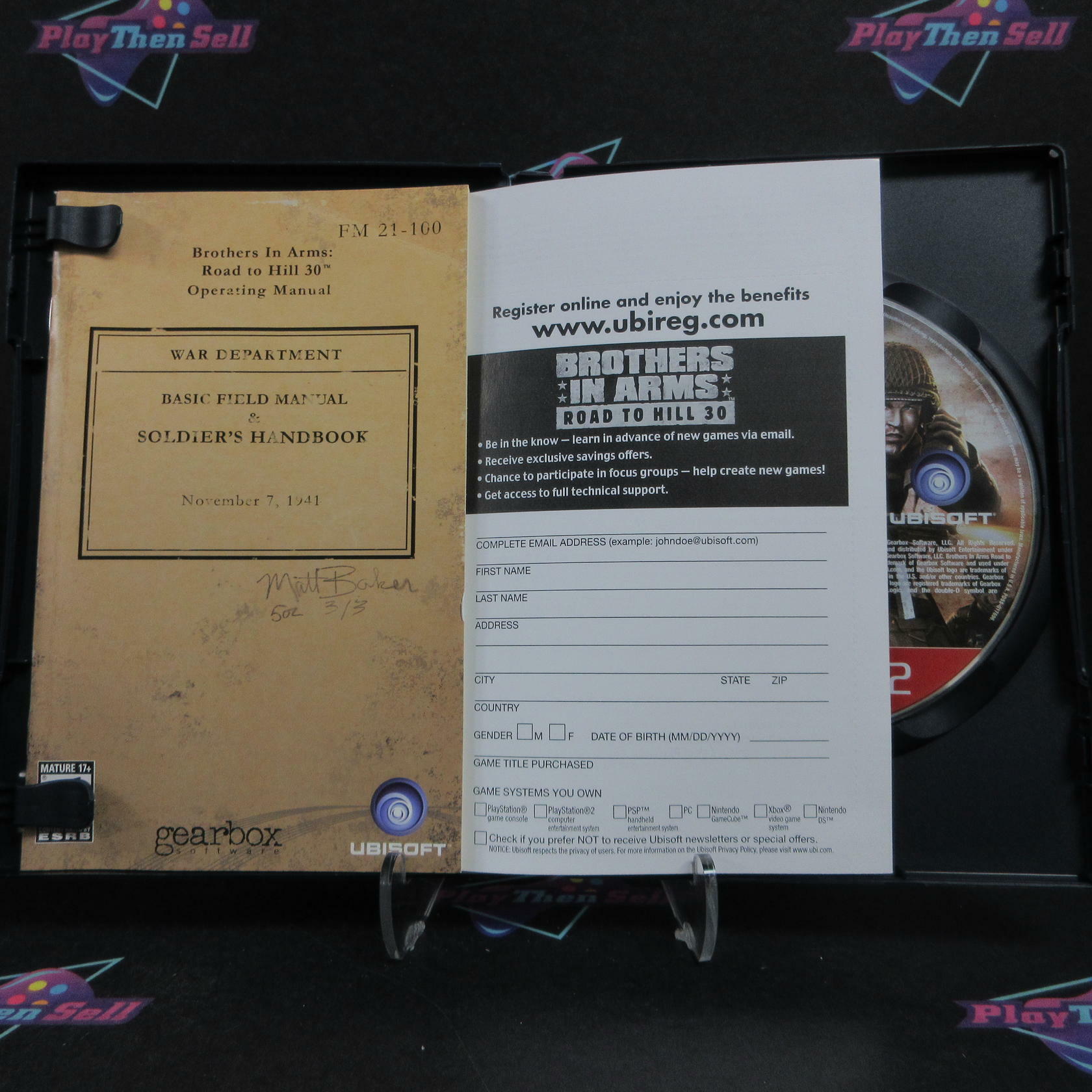 Brothers in Arms Road to Hill 30 PlayStation 2 GH + Reg Complete - Very Good