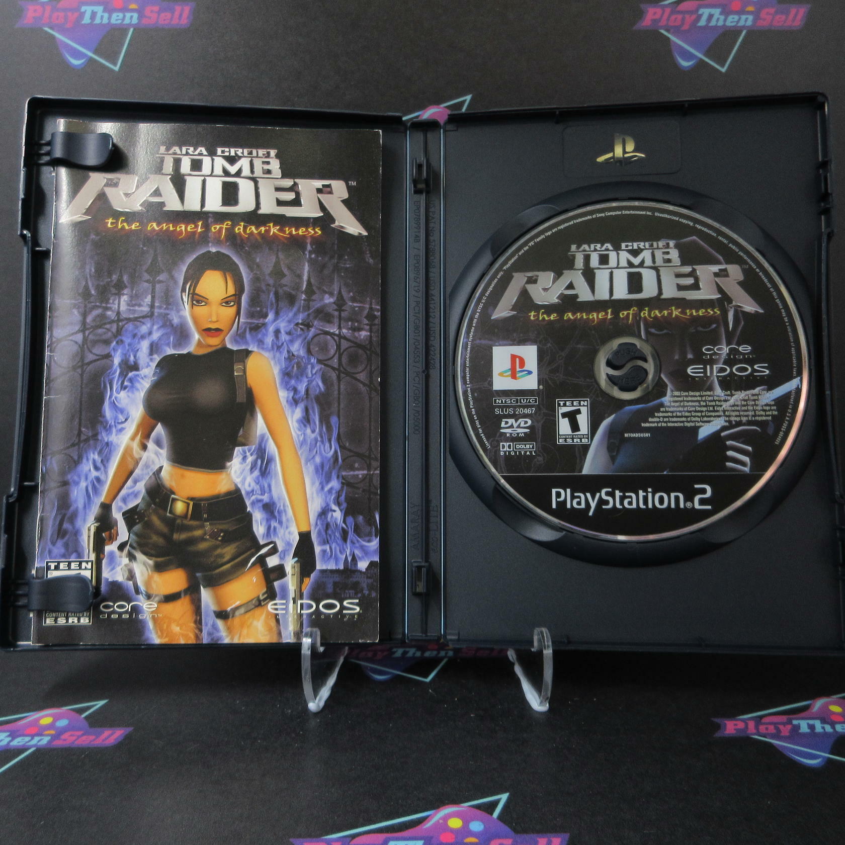 Tomb Raider Angel Of Darkness PS2 PlayStation 2 + Reg Card Complete - Very Good