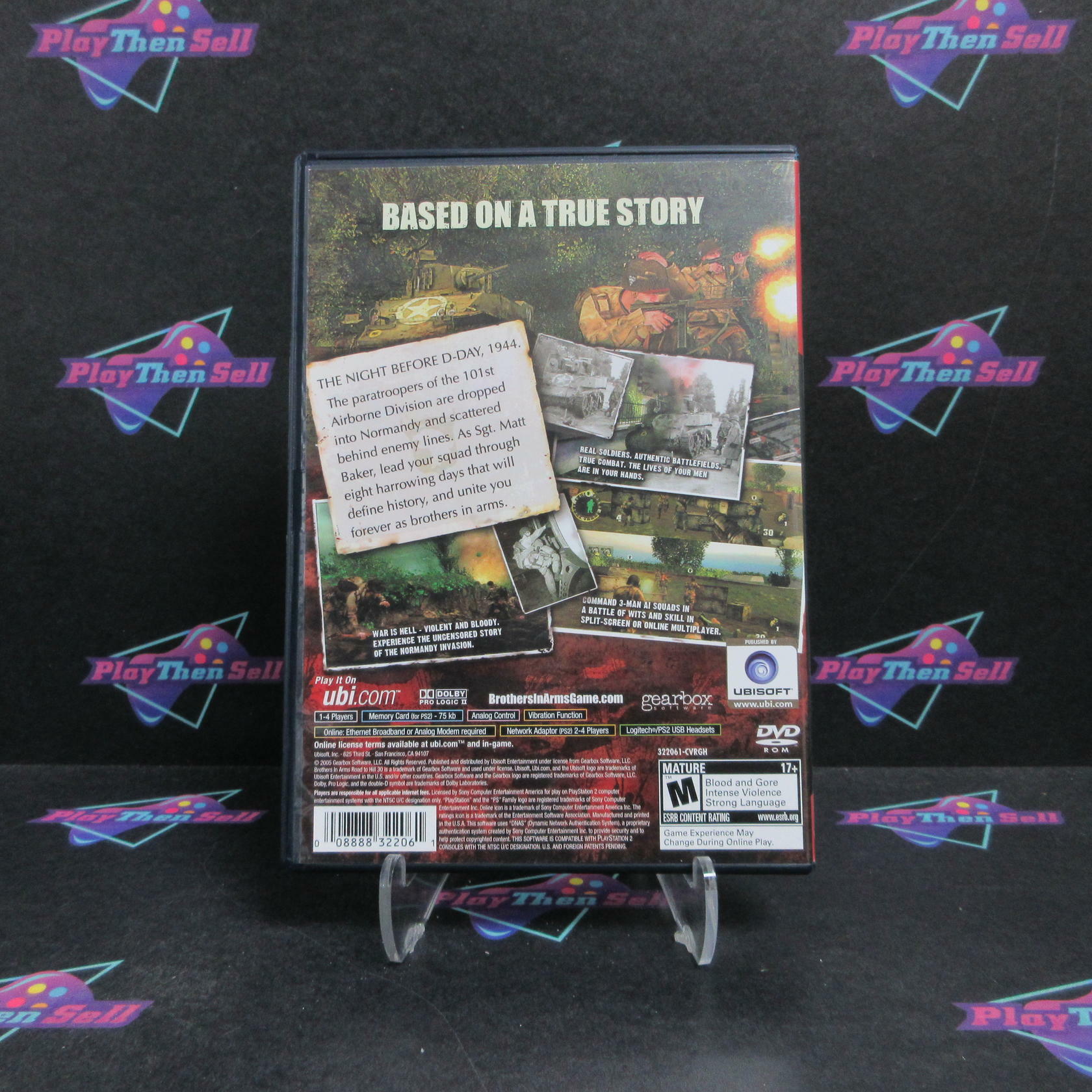 Brothers in Arms Road to Hill 30 PlayStation 2 GH + Reg Complete - Very Good