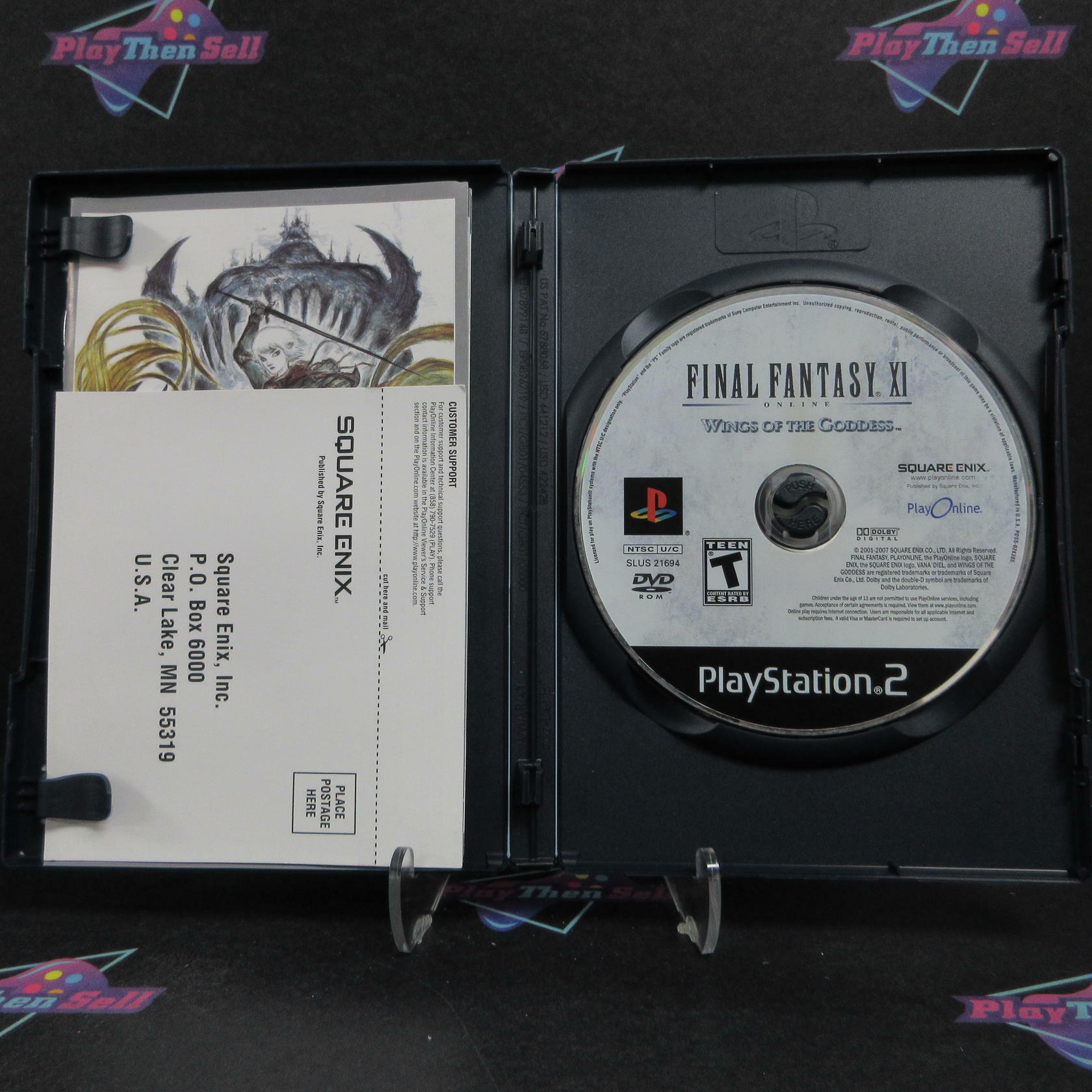 Final Fantasy XI Wings of the Goddess PS2 PlayStation 2 + Reg Card - Excellent