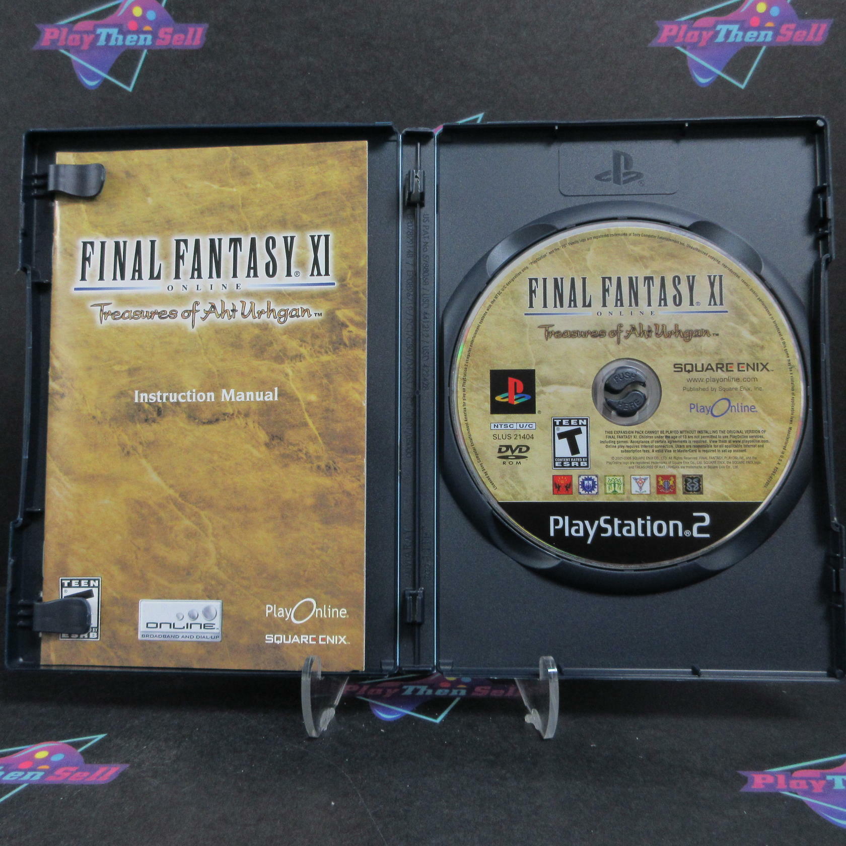 Final Fantasy XI Treasures Ahi Urhgan PS2 PlayStation 2 + Reg Card - Excellent