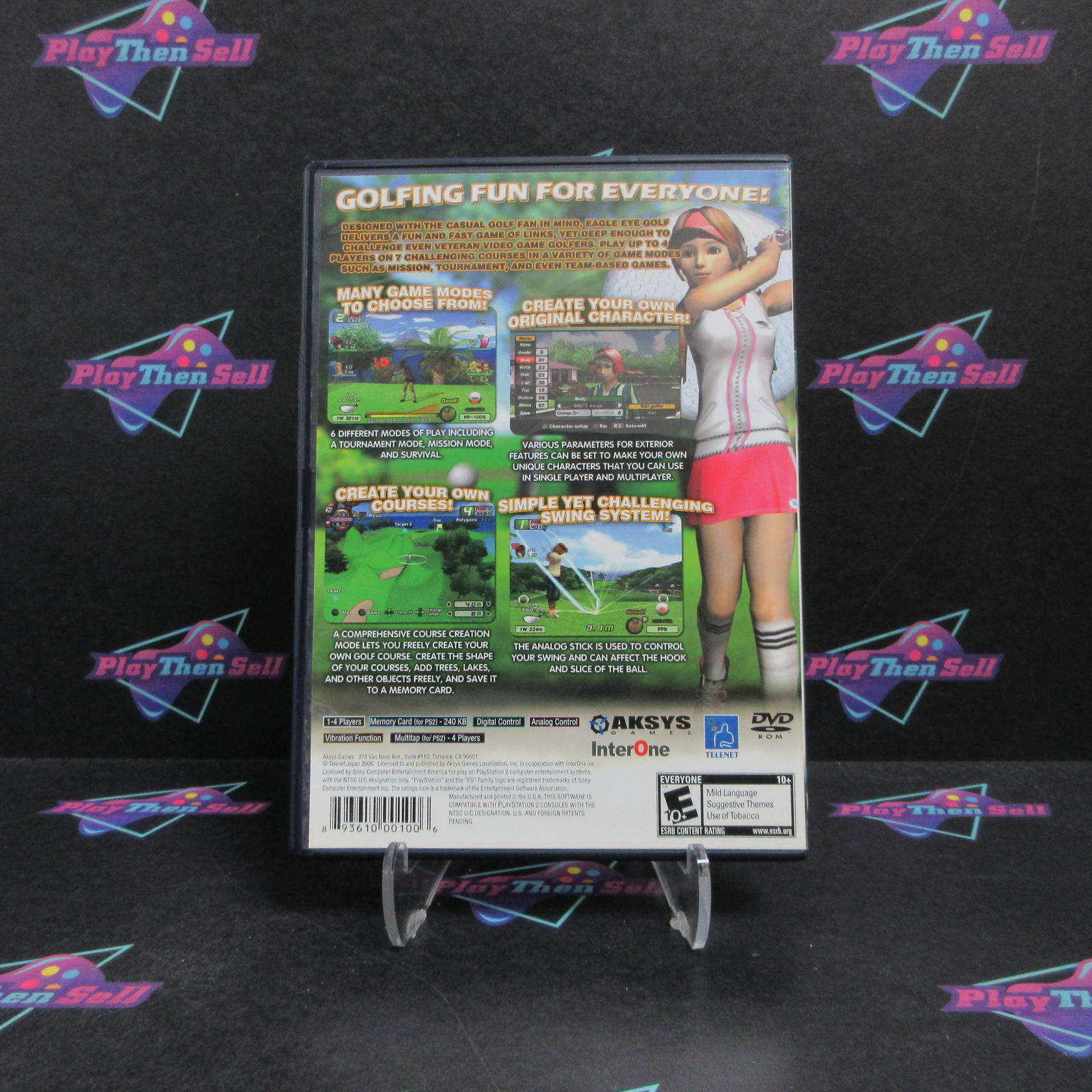 Eagle Eye Golf PS2 PlayStation 2 + Reg Card Complete - Excellent