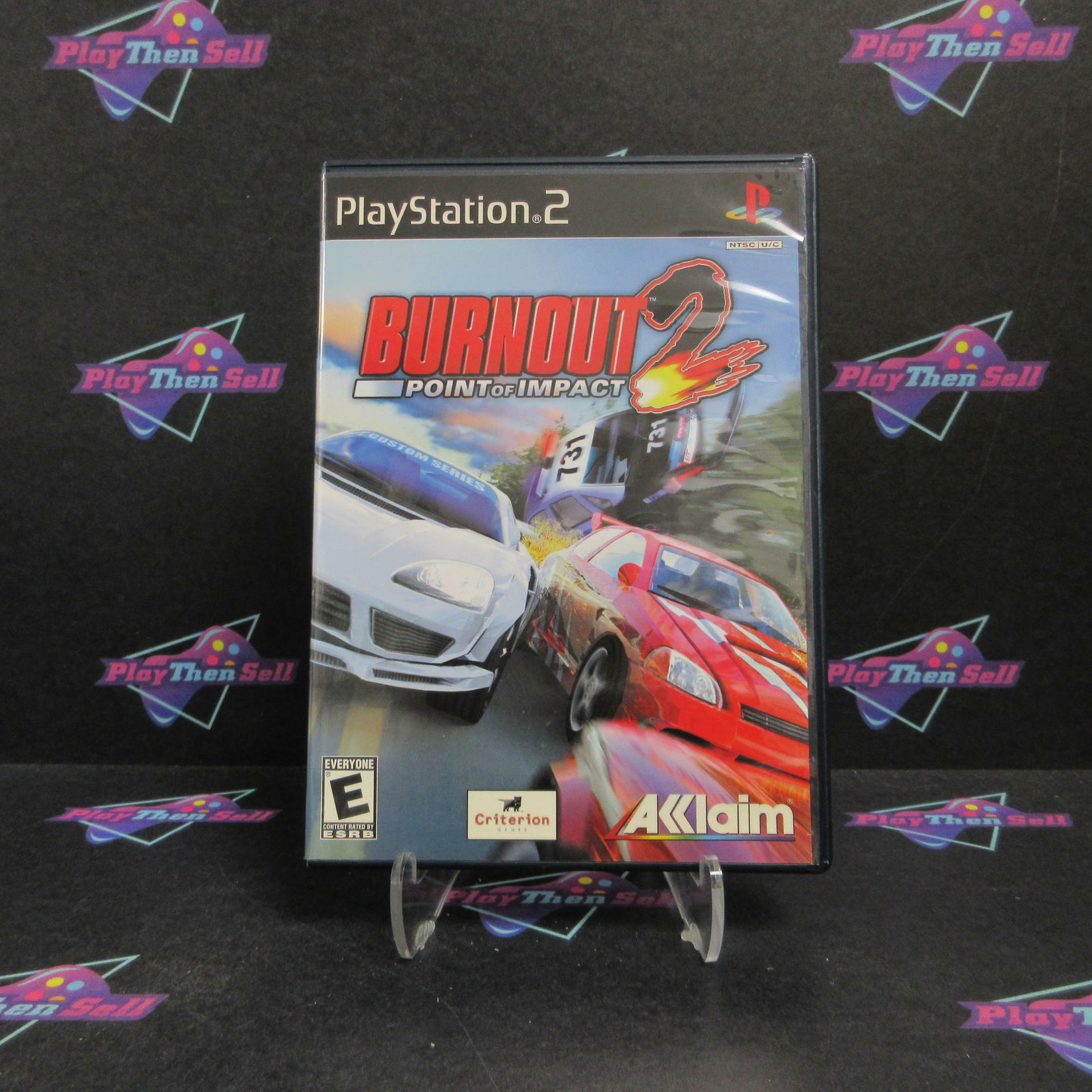 Burnout 2 Point of Impact PS2 PlayStation 2 + Reg Card Complete - Excellent