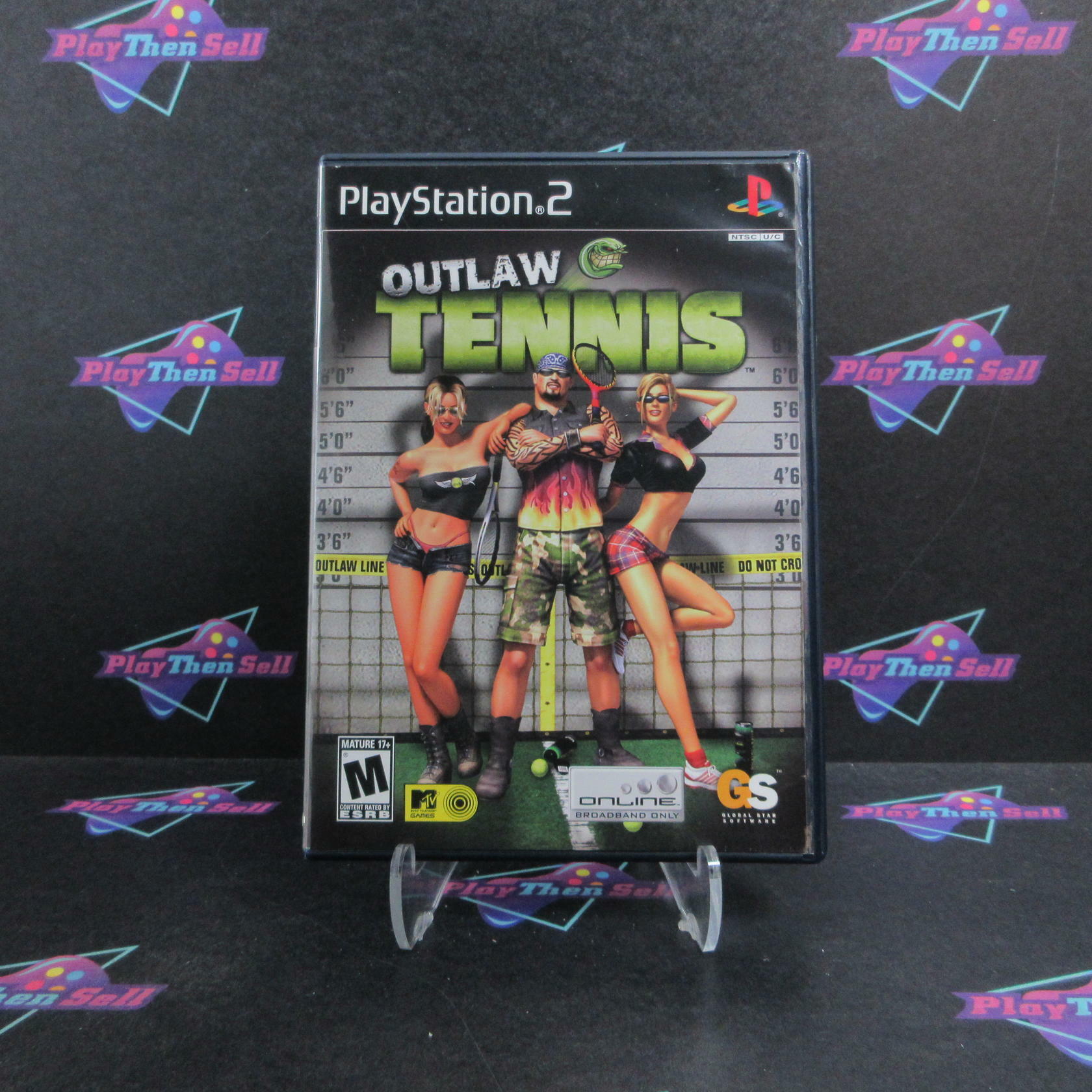 Outlaw Tennis PS2 PlayStation 2 + Reg Card Complete - Excellent