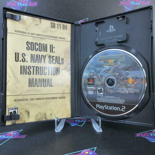 SOCOM II U.S. Navy Seals PS2 PlayStation 2 Complete - Very Good