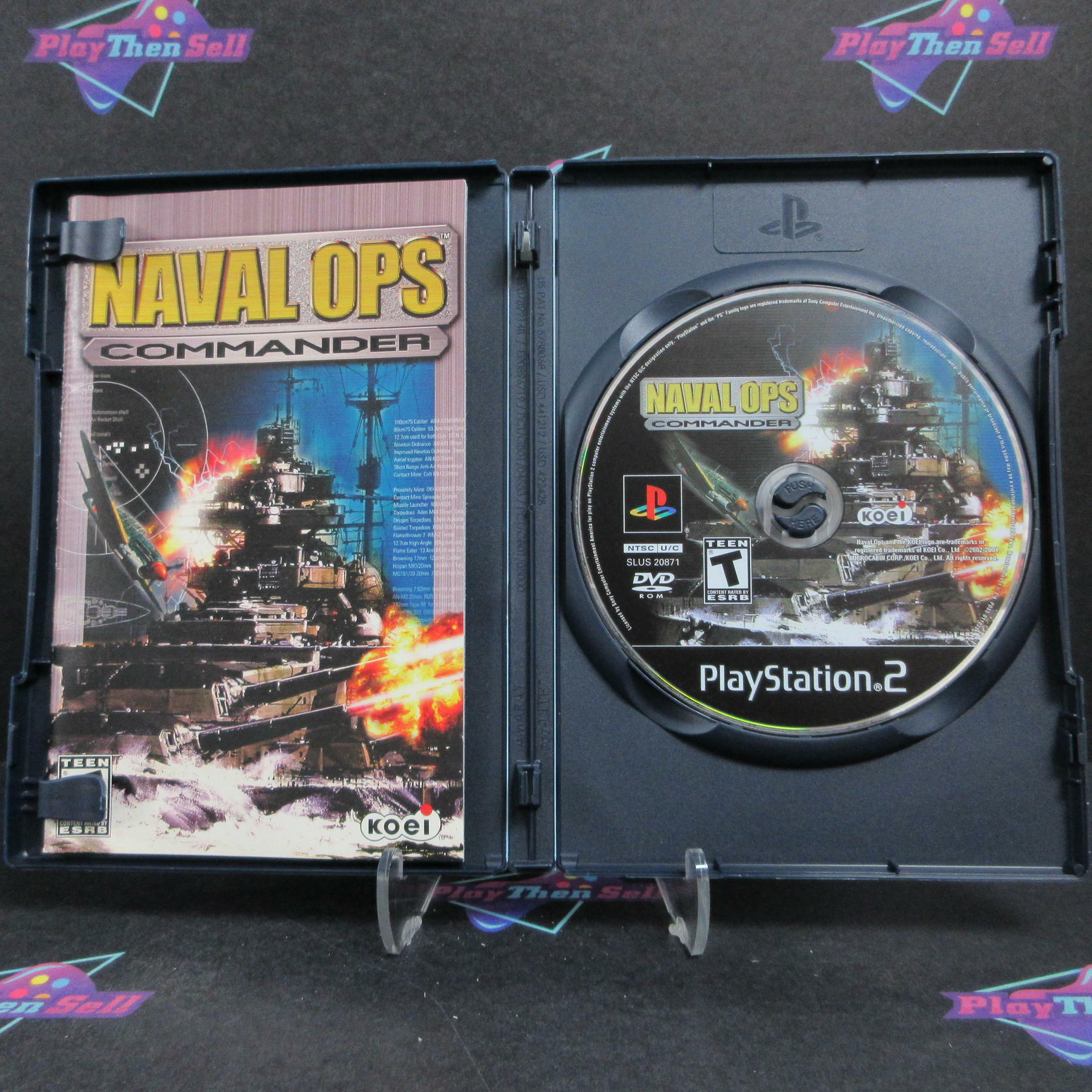Naval Ops Commander PS2 PlayStation 2 + Reg Card Complete - Excellent