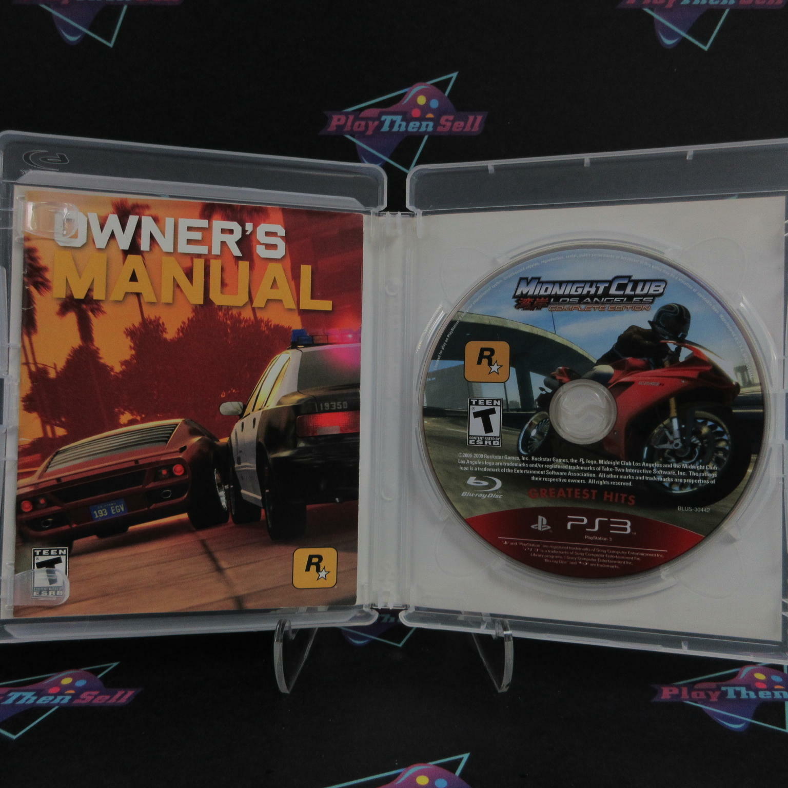 Midnight Club Los Angeles Complete Edition PS3 PlayStation 3 GH Complete - Excellent