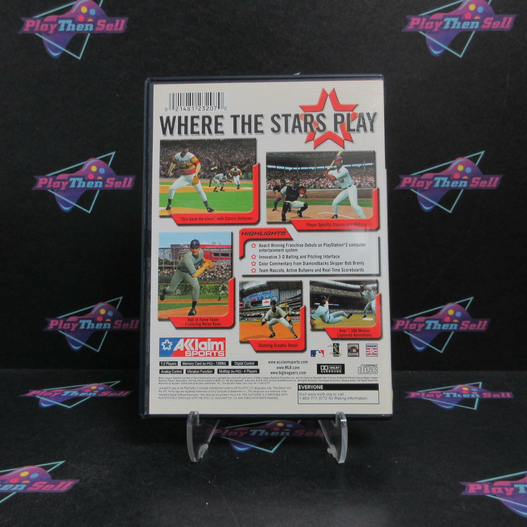All Star Baseball 2002 PS2 PlayStation 2 + Reg Card Complete - Excellent