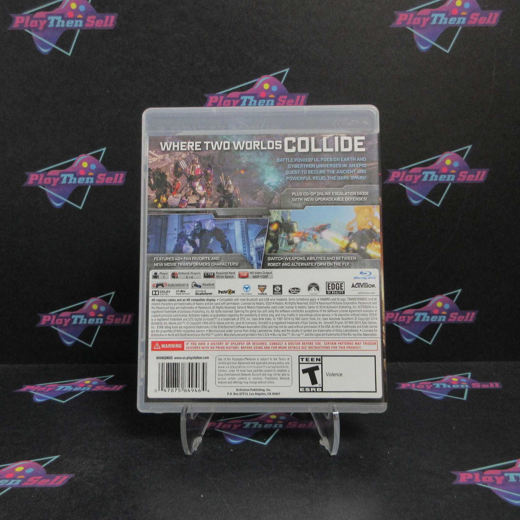 Transformers Rise of the Dark Spark PS3 PlayStation 3 Complete - Very Good