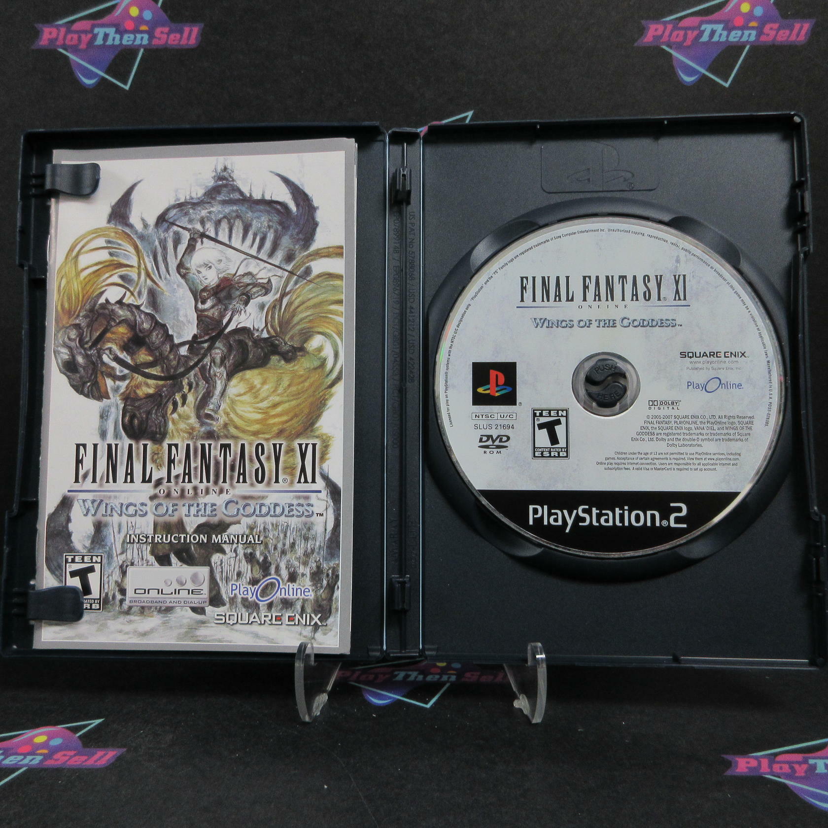Final Fantasy XI Wings of the Goddess PS2 PlayStation 2 + Reg Card - Excellent