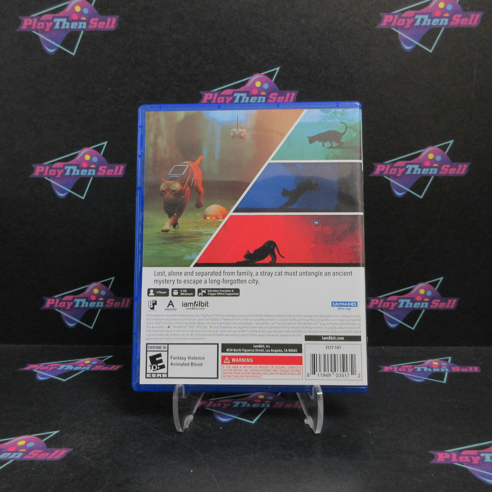 Stray PS5 PlayStation 5 + Art Cards Complete - Refurbished