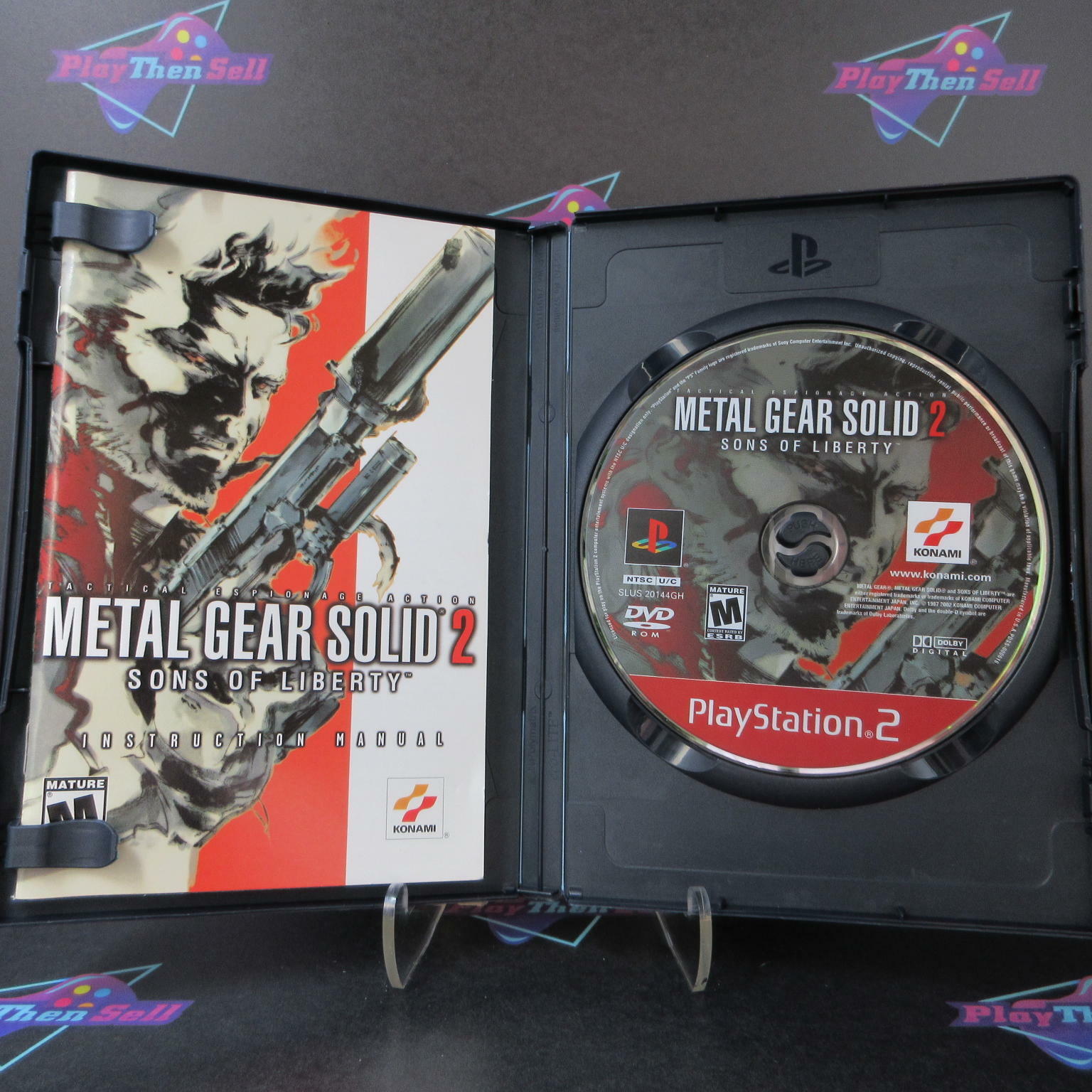 Metal Gear Solid 2 Sons of Liberty PS2 PlayStation 2 GH Complete - Excellent