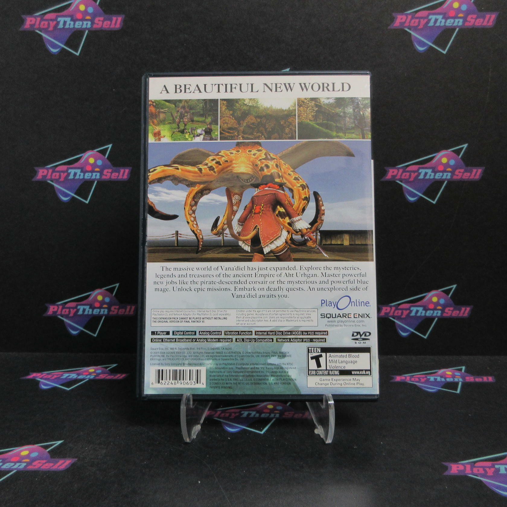 Final Fantasy XI Treasures Ahi Urhgan PS2 PlayStation 2 + Reg Card - Excellent