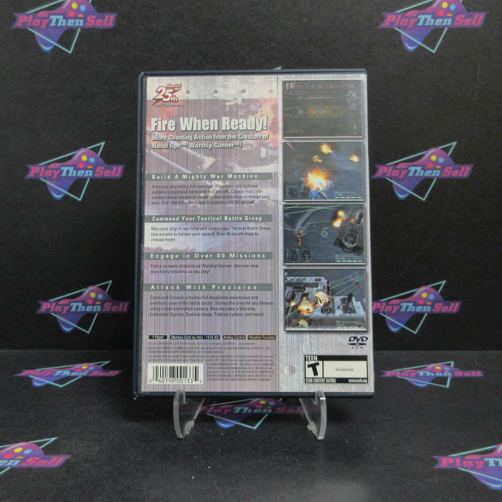 Naval Ops Commander PS2 PlayStation 2 + Reg Card Complete - Excellent