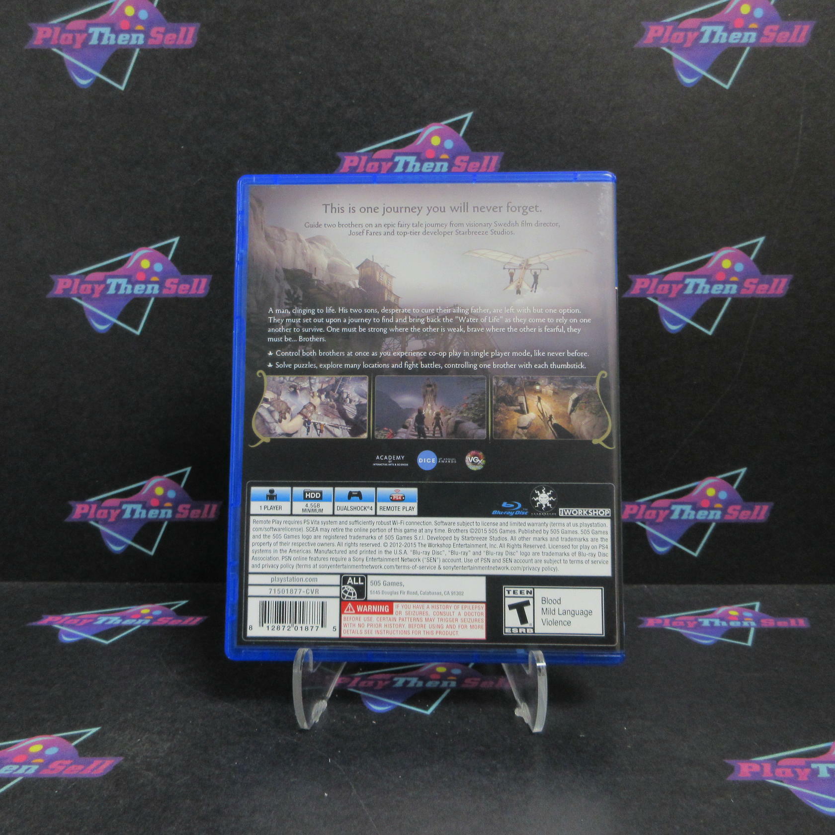 Brothers A Tale of Two Sons PS4 PlayStation 4 Complete - Refurbished