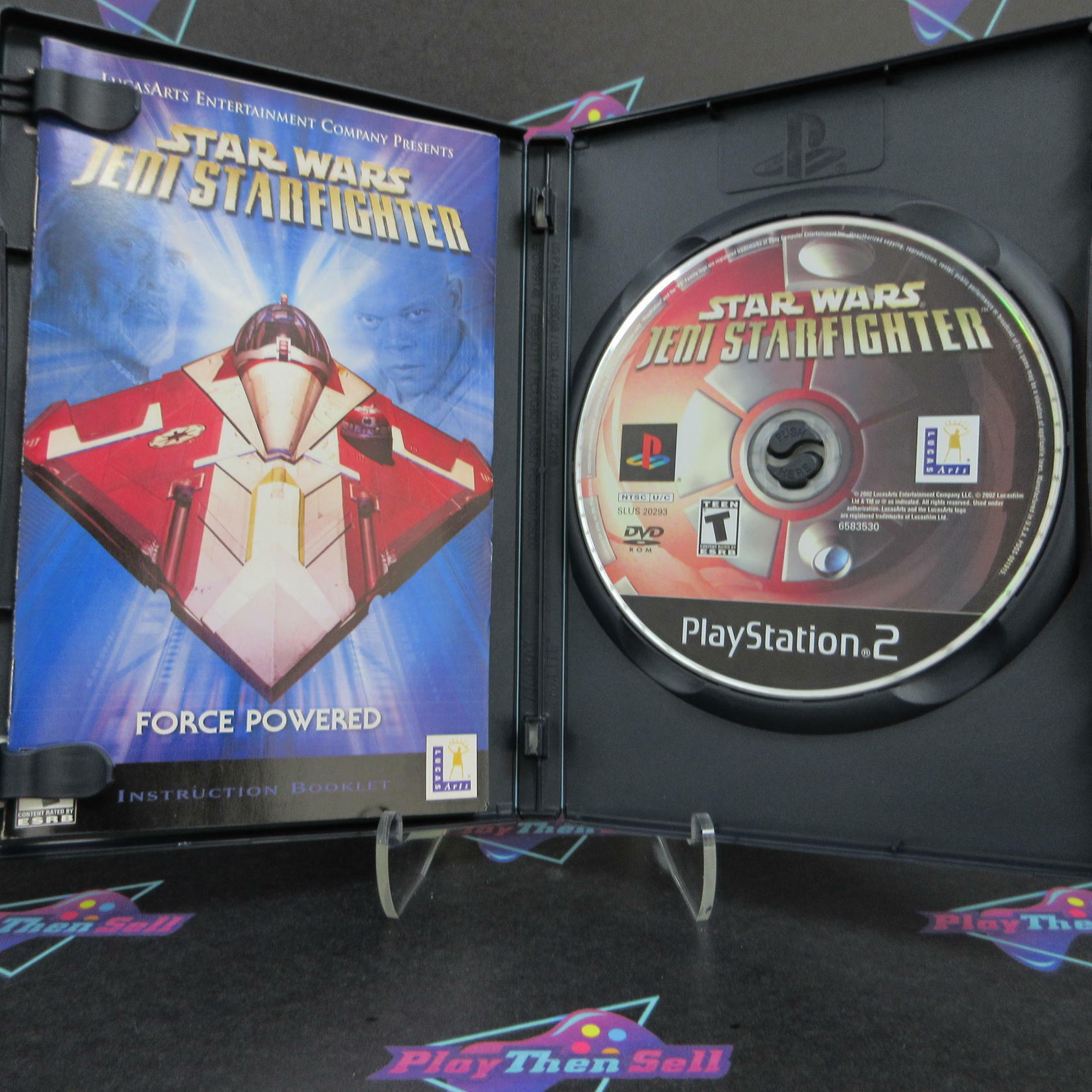 Star Wars Jedi Starfighter PS2 PlayStation 2 + Reg Card Complete - Excellent