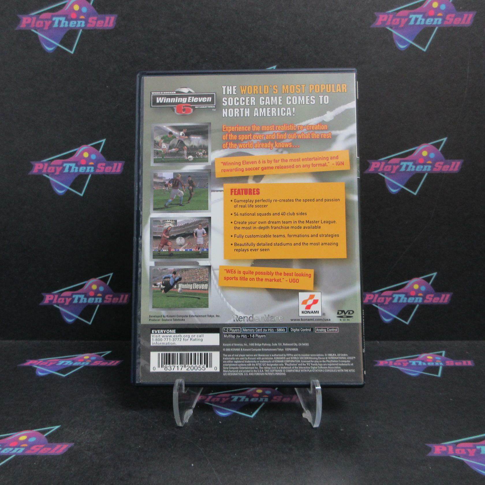 World Soccer Winning Eleven 6 International PS2 PlayStation 2 CIB - Excellent